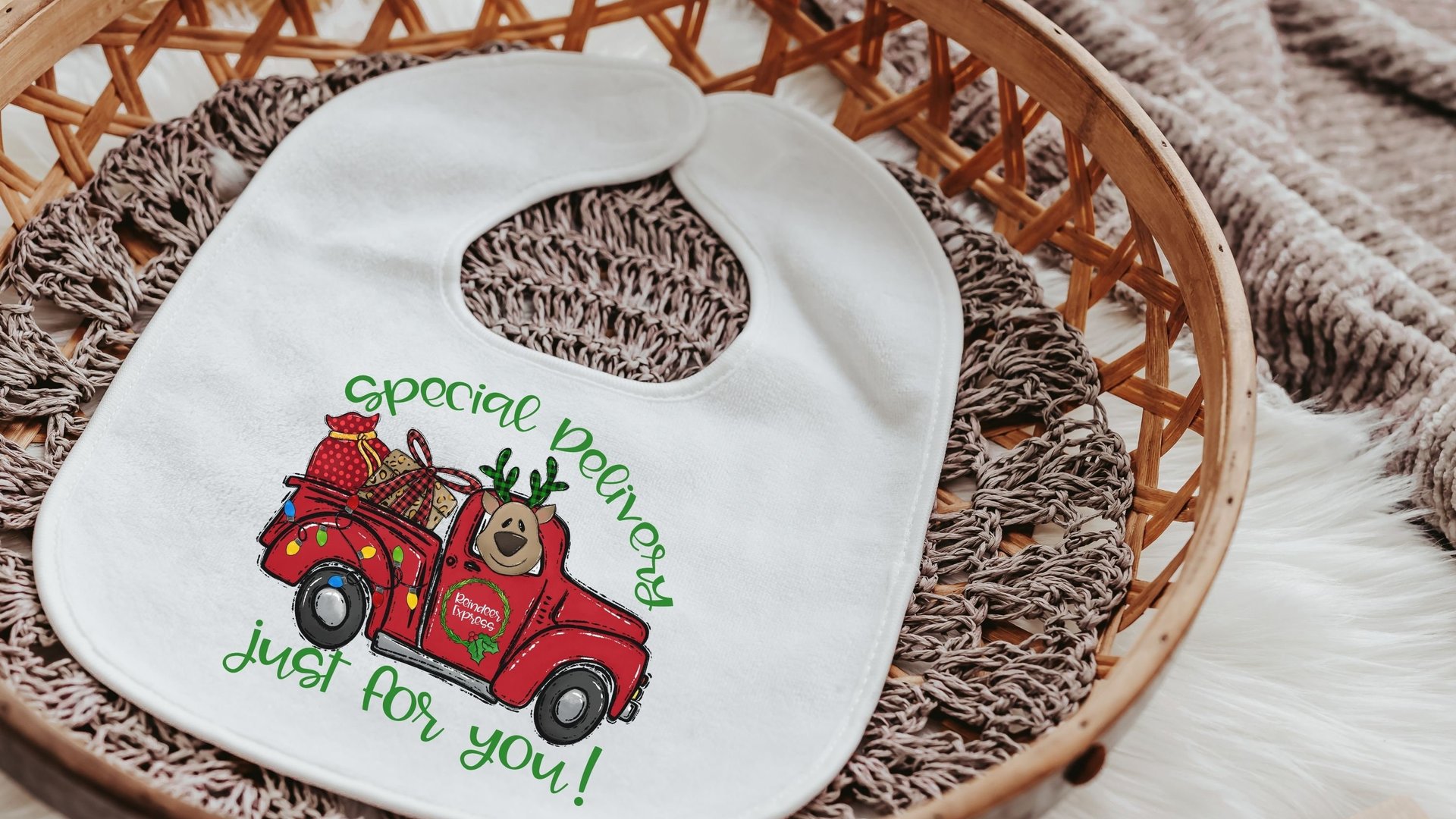 special delivery from the north pole babys first Christmas outfit boy, cute Christmas baby bodysuit, newborn Christmas gifts for infants