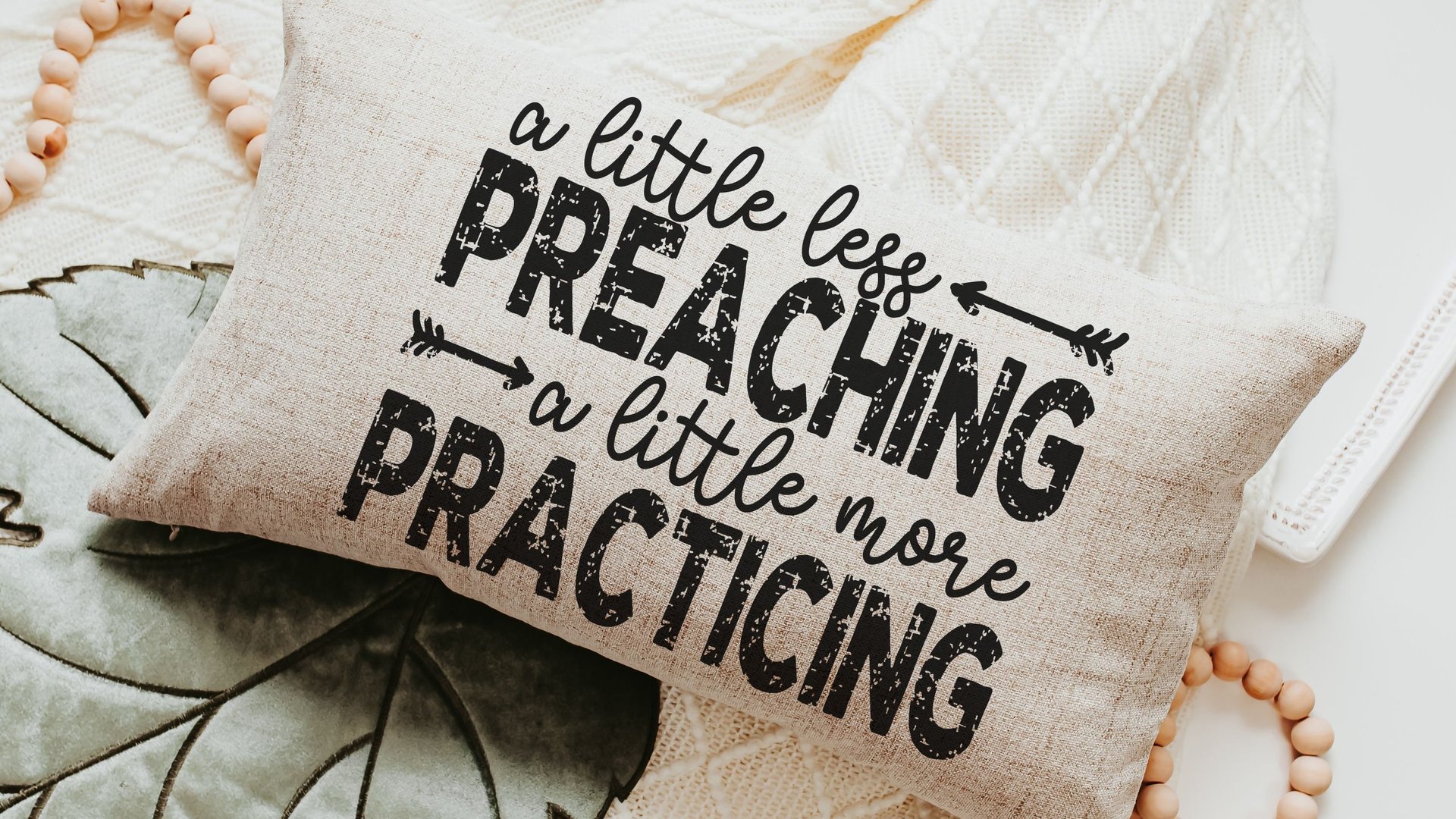 inspirational Christian lumbar throw pillows for couch religious decorative pillows for sofa, Bible study accessories, best gifts for her