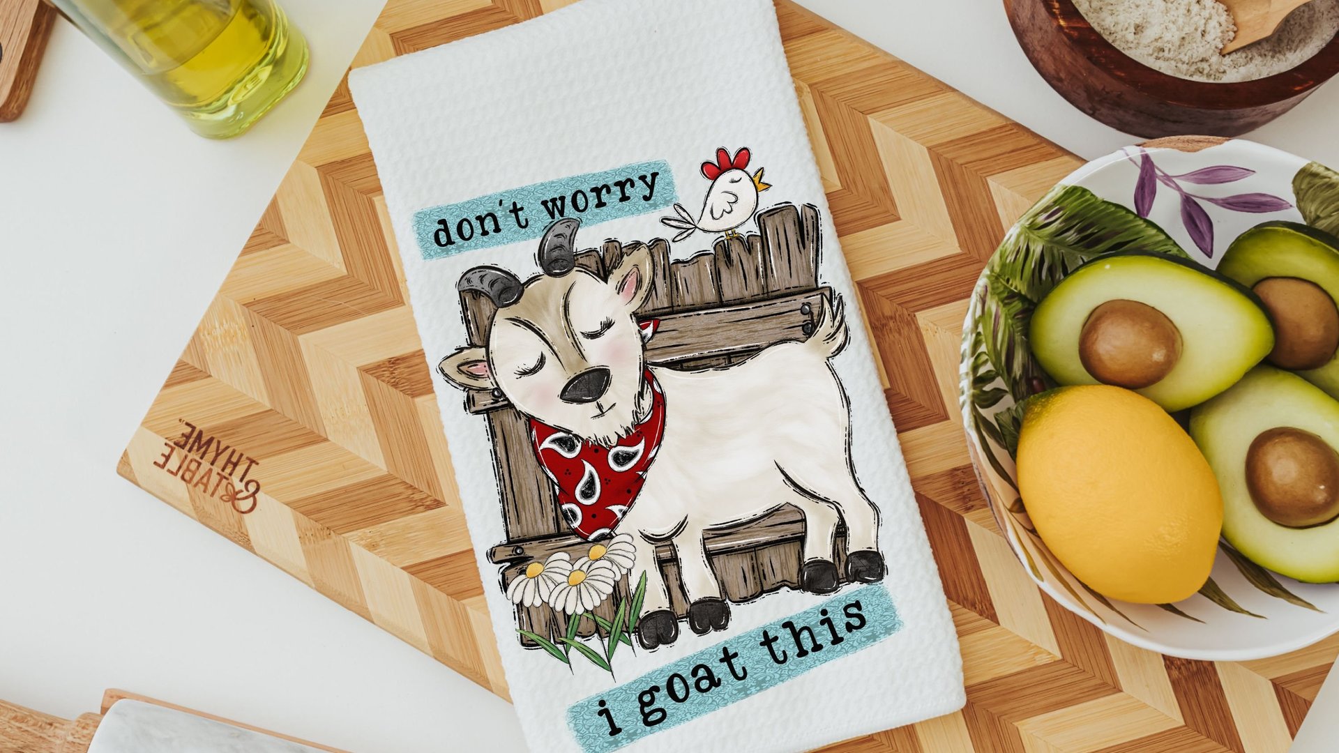 fluent in fowl language chicken kitchen towel, Mothers day gifts for mom, udderly awesome cow kitchen decor, birthday gifts for best friend