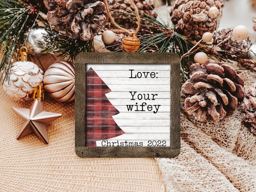 Personalized Family Christmas Ornament with Names, 3.14in