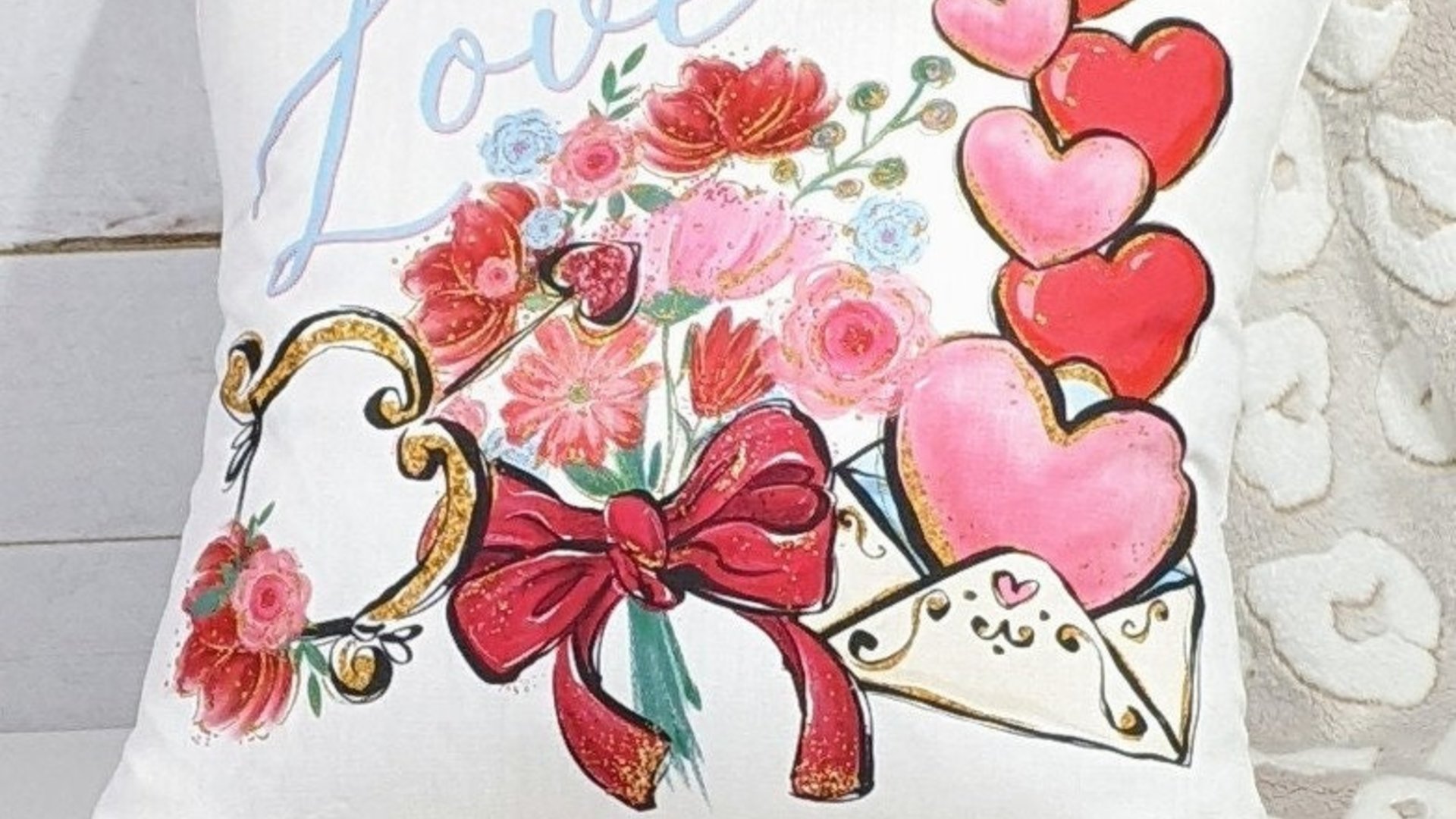 Valentines Day kitchen towel holiday kitchen decor, cupids arrow hand towels for couples, cute Valentines gifts for wife, love gifts for her