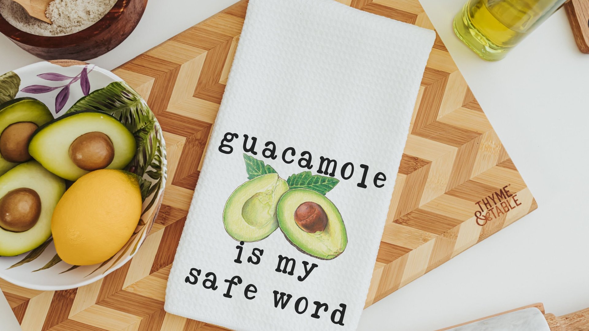 deviled eggs funny kitchen towels, guacamole gift, sassy gifts, safe word kitchen hand towels, smut reader gift, trendy Mothers day gifts