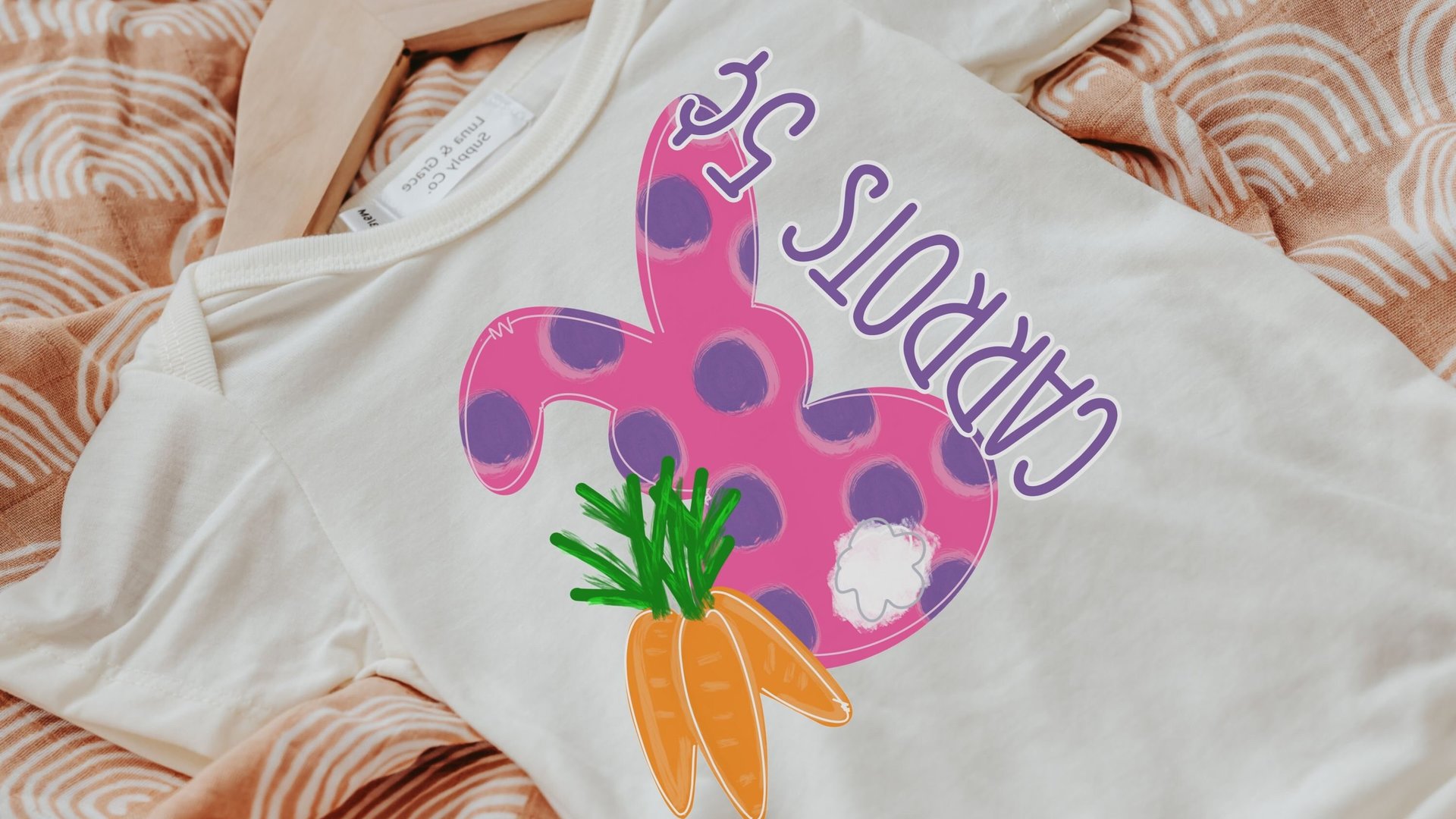 carrots 5 cents pink Easter bunny baby outfit, first Easter outfit baby girl coming home outfit Spring baby clothes, Easter basket stuffers