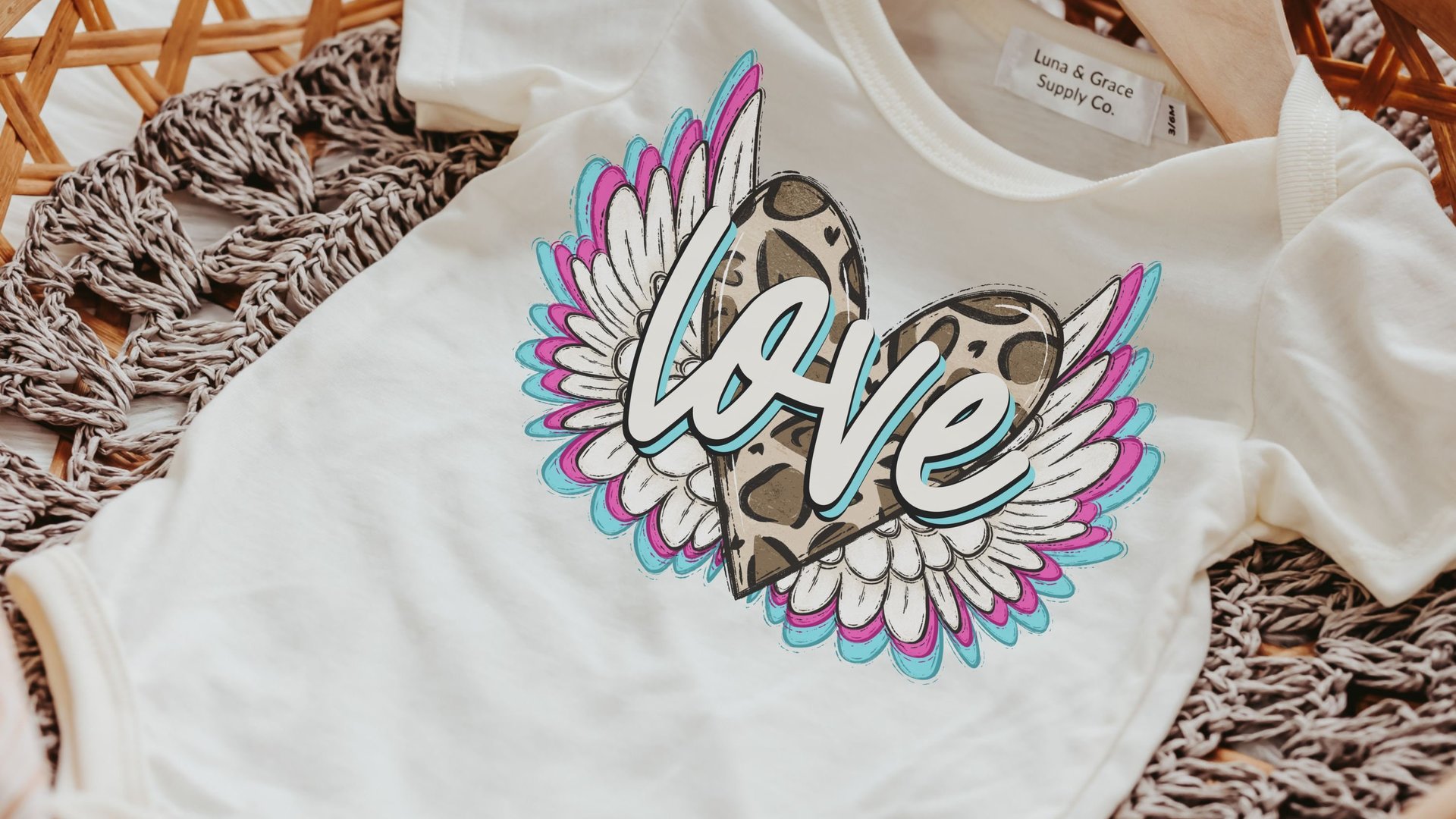 love baby romper girl, leopard print first Valentines day outfit, winged heart baby girl coming home hospital outfit, infant girl Valentine