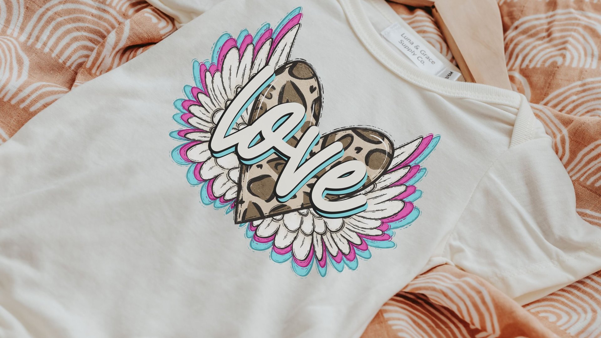 love baby romper girl, leopard print first Valentines day outfit, winged heart baby girl coming home hospital outfit, infant girl Valentine