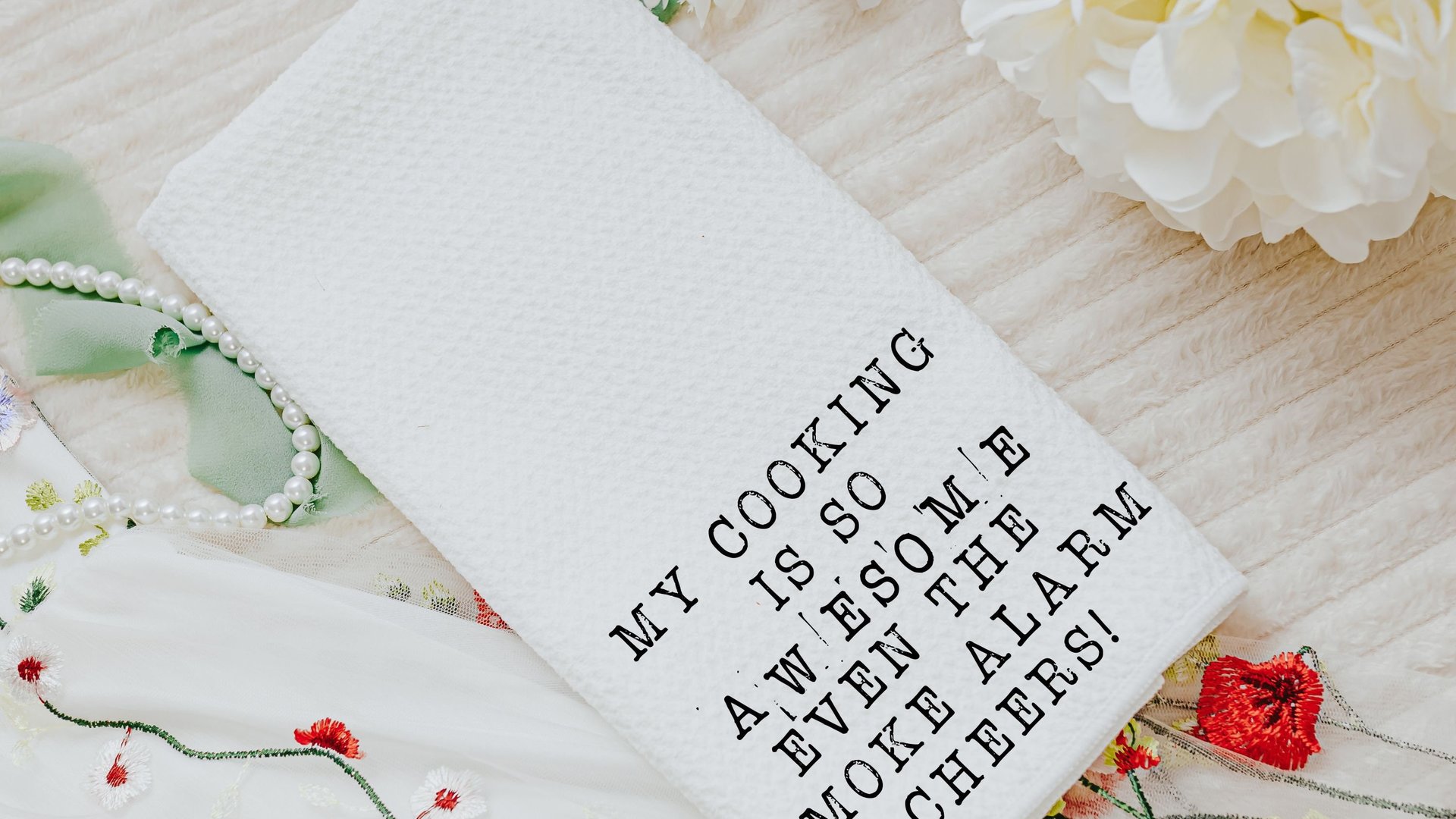 my cooking is so awesome funny kitchen towels, sarcastic kitchen hand towels, cooking gifts for her, grilling gifts for men, chef gifts for