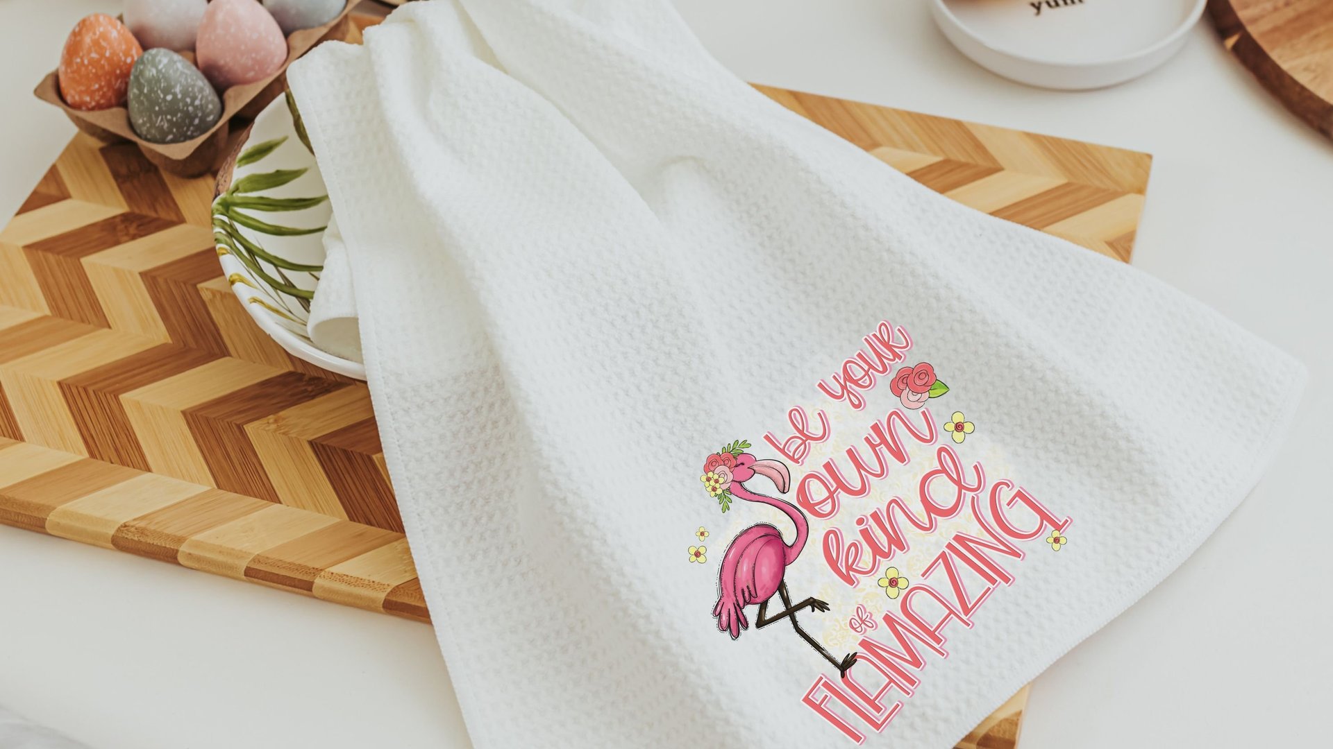 be your own kind of beautiful cute flamingo hand towels for bathroom, flamazing teacher appreciation gifts for women, flamingo gifts for her