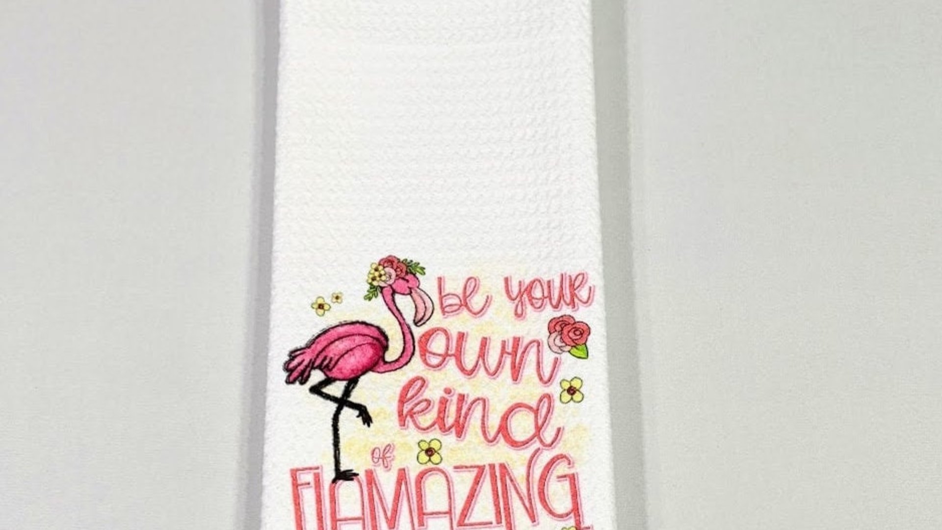 be your own kind of beautiful cute flamingo hand towels for bathroom, flamazing teacher appreciation gifts for women, flamingo gifts for her