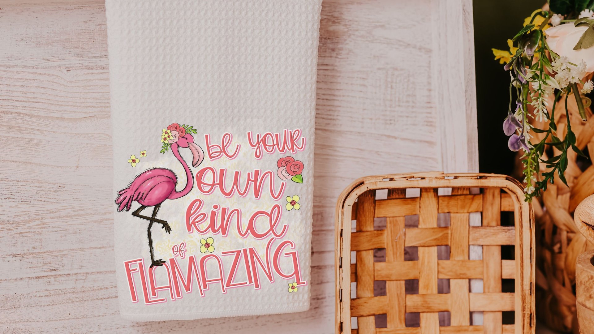 be your own kind of beautiful cute flamingo hand towels for bathroom, flamazing teacher appreciation gifts for women, flamingo gifts for her