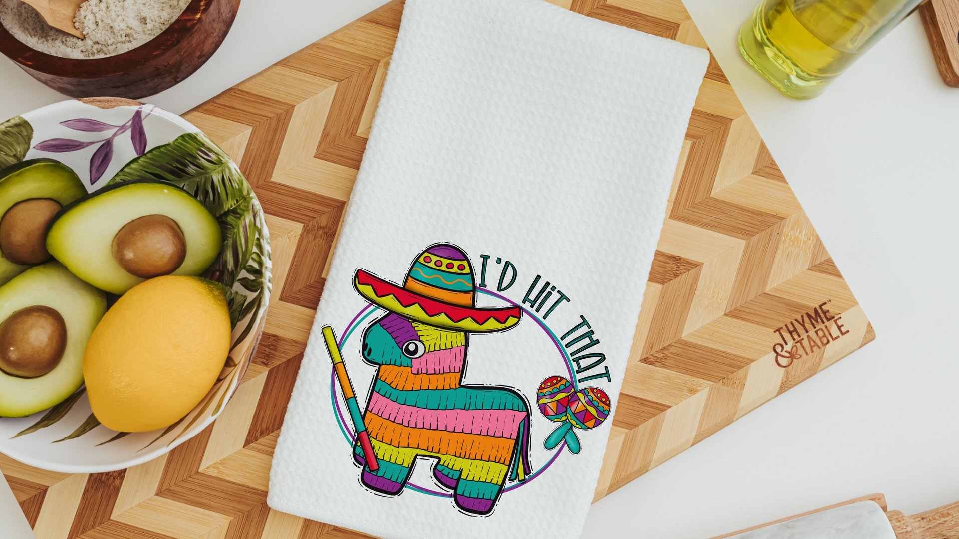 i'd hit that funny kitchen towels, foodie gift, margarita kitchen hand towels, fiesta kitchen decor, fiesta bachelorette party gifts, cinco