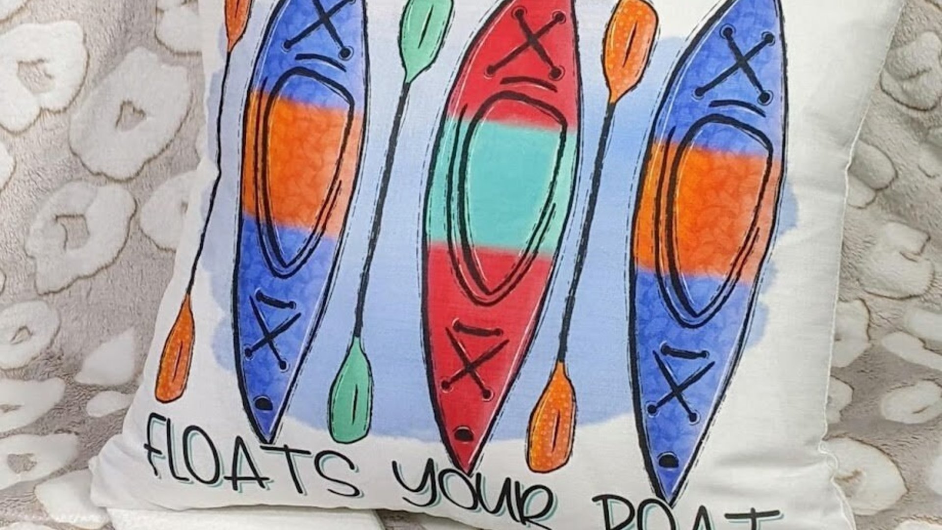 whatever floats your boat lake life throw pillows for couch, kayak gifts, summer decor for home, lake house decor, outdoorsy gifts for women