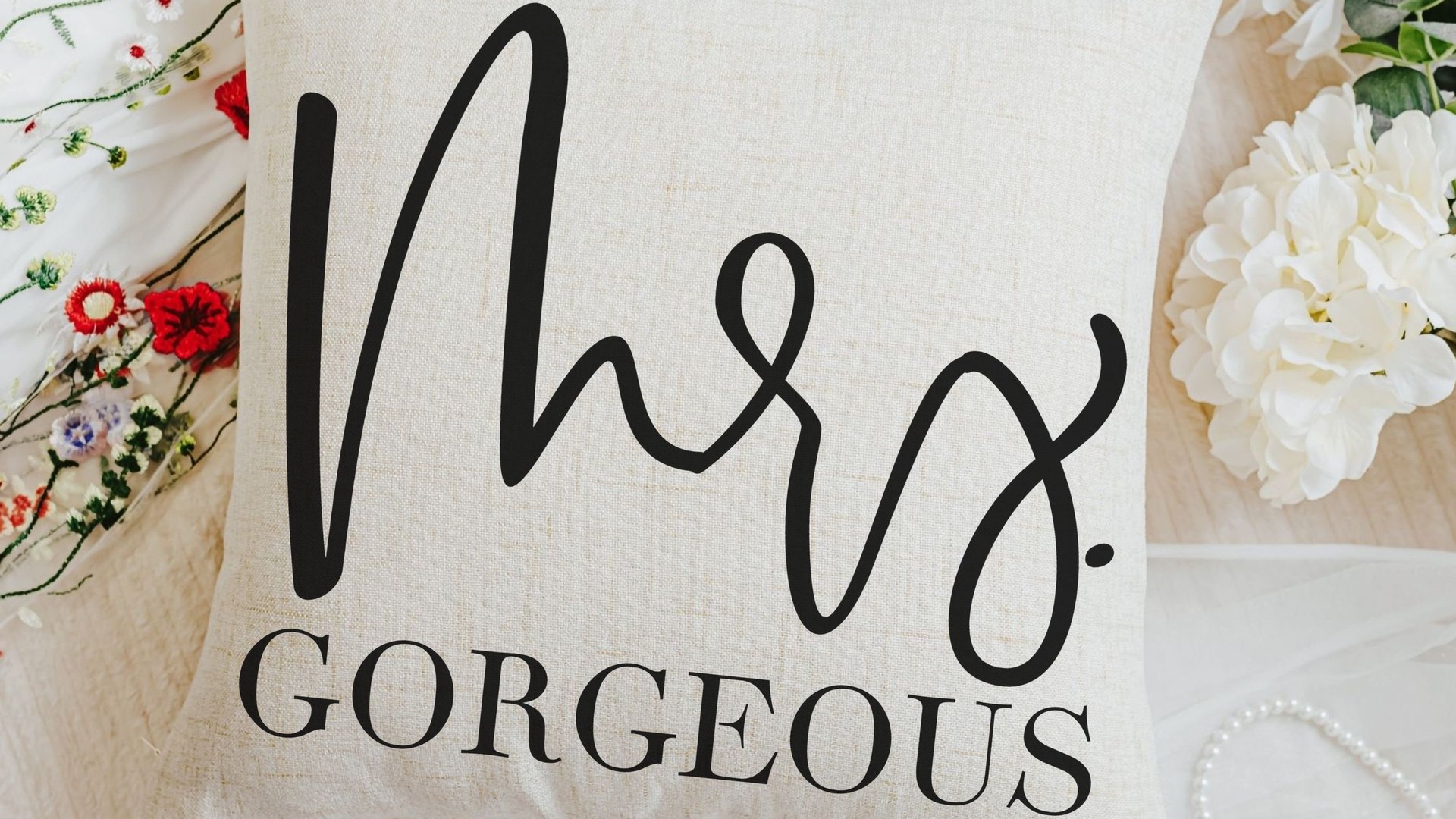 mr and mrs pillows for bed, unique wedding gifts for couple, romantic throw pillow set of two, newlywed stuff, his and hers gifts, bride and