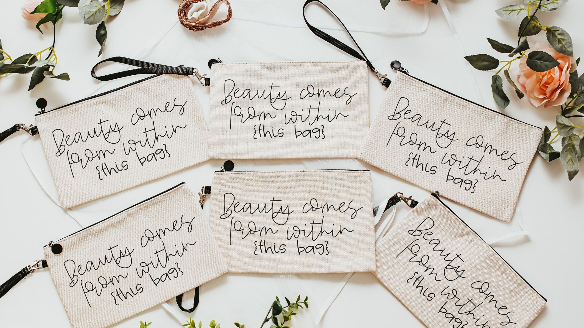 makeup bag for women, cosmetic bag for purse, bridal party gifts for wedding day gifts for bridesmaids, getting ready gifts for wedding