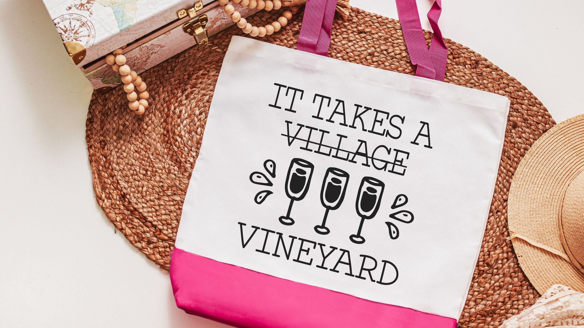 funny tote bag for women, wine gifts for Mom, reusable shopping bag, wine birthday gifts for best friend, vineyard bridal shower favors for