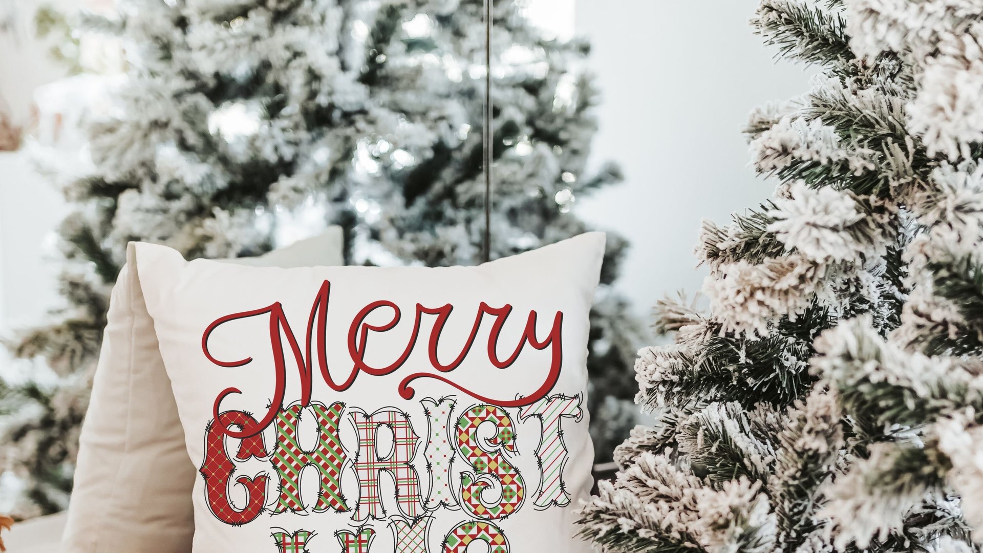 Merry Christmas throw pillow for couch modern Christmas decor for home, trendy Christmas kitchen towels for friends, secret Santa gifts for