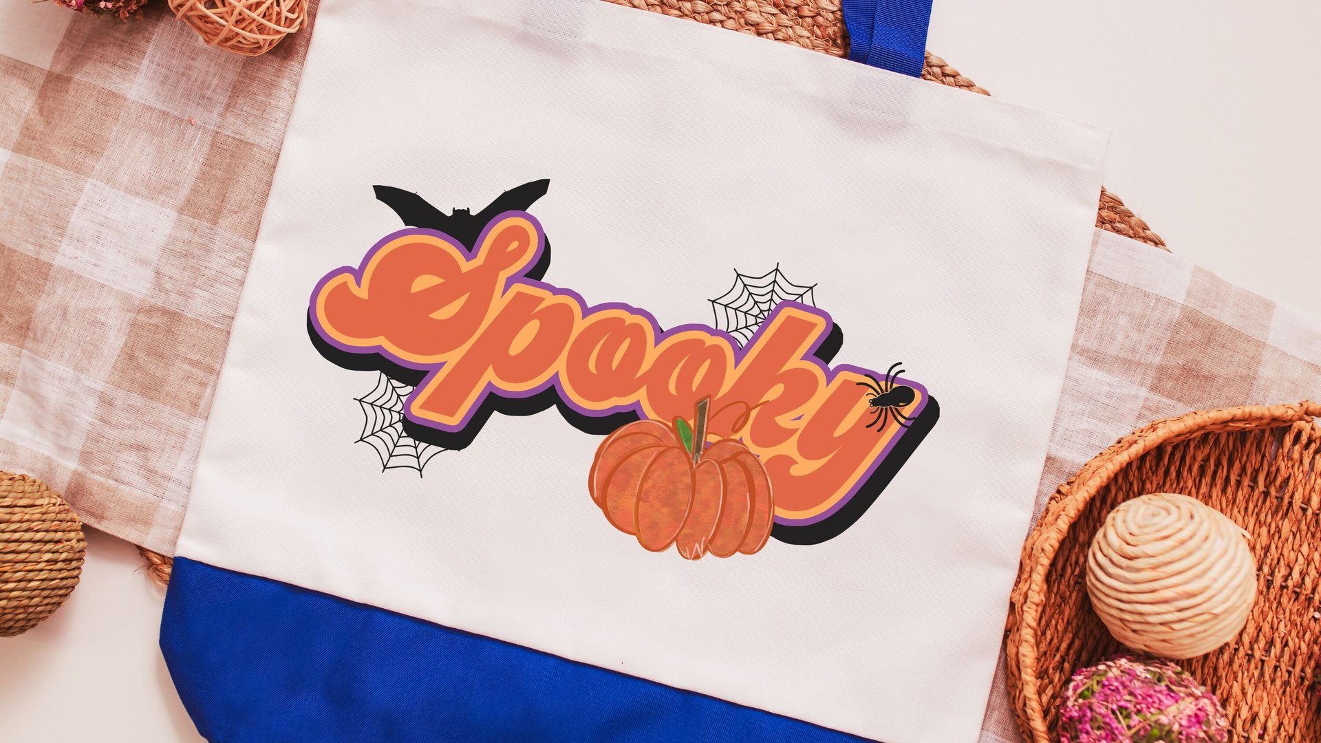 spooky tote bag for women, trick or treat bag for girls, reusable shopping bag, witchy gifts for best friend, Halloween candy bag for kids