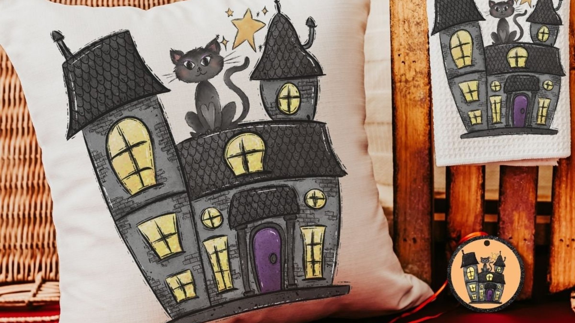 whimsical Halloween housewarming gift set for women, not so scary Halloween 2026 spooky cute Halloween gifts for her, Halloween ornaments