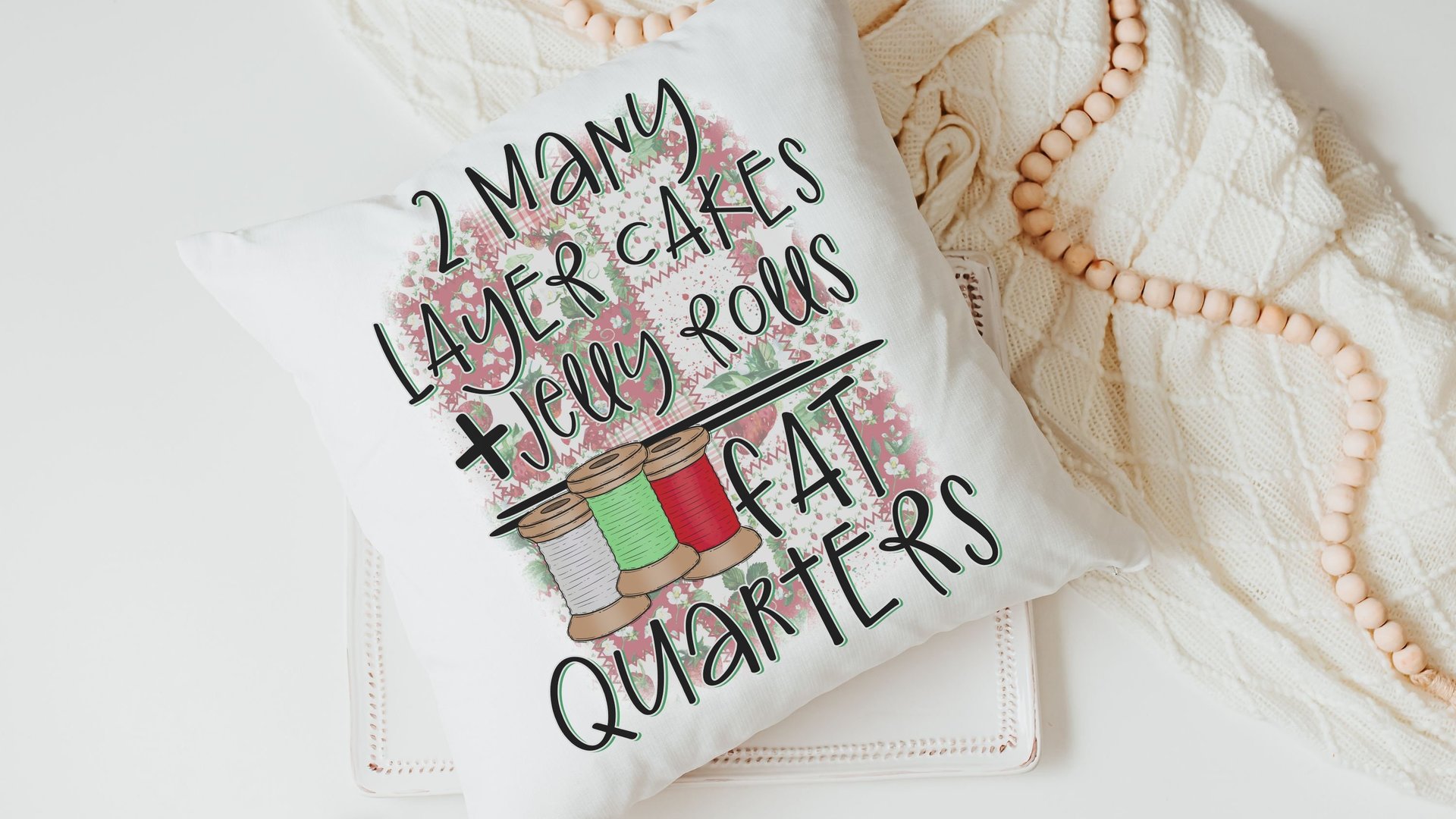 funny quilting decorative pillows for couch, crafting gifts with sewing theme, seamstress fat quarter throw pillow covers 18 x 18, sewist