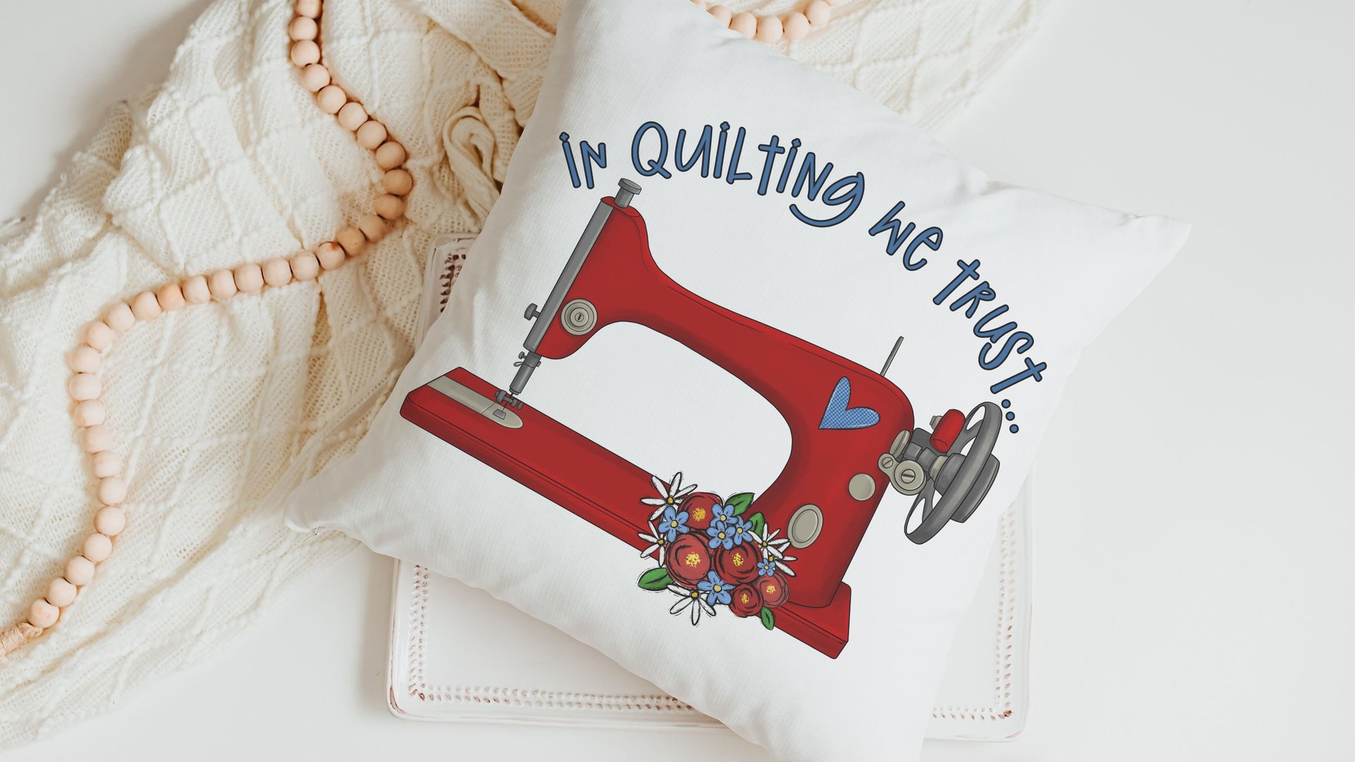 cute quilting throw pillow for Mom, craft room decor, quilter gifts, crafty gifts, she shed decorations, sewist gifts, quilting life accent