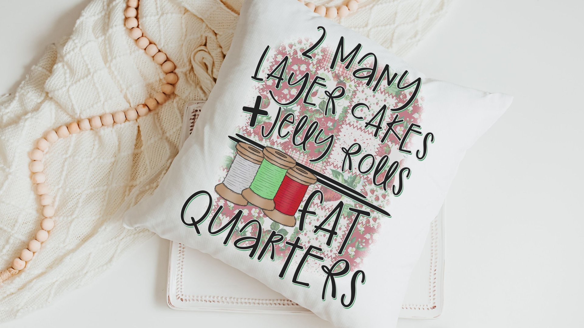 funny quilting decorative pillows for couch, crafting gifts with sewing theme, seamstress fat quarter throw pillow covers 18 x 18, sewist