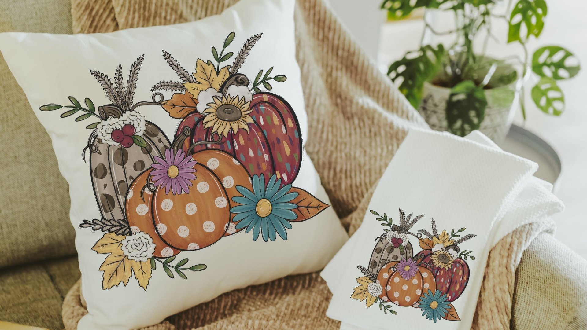 Leopard print pumpkin throw pillow 