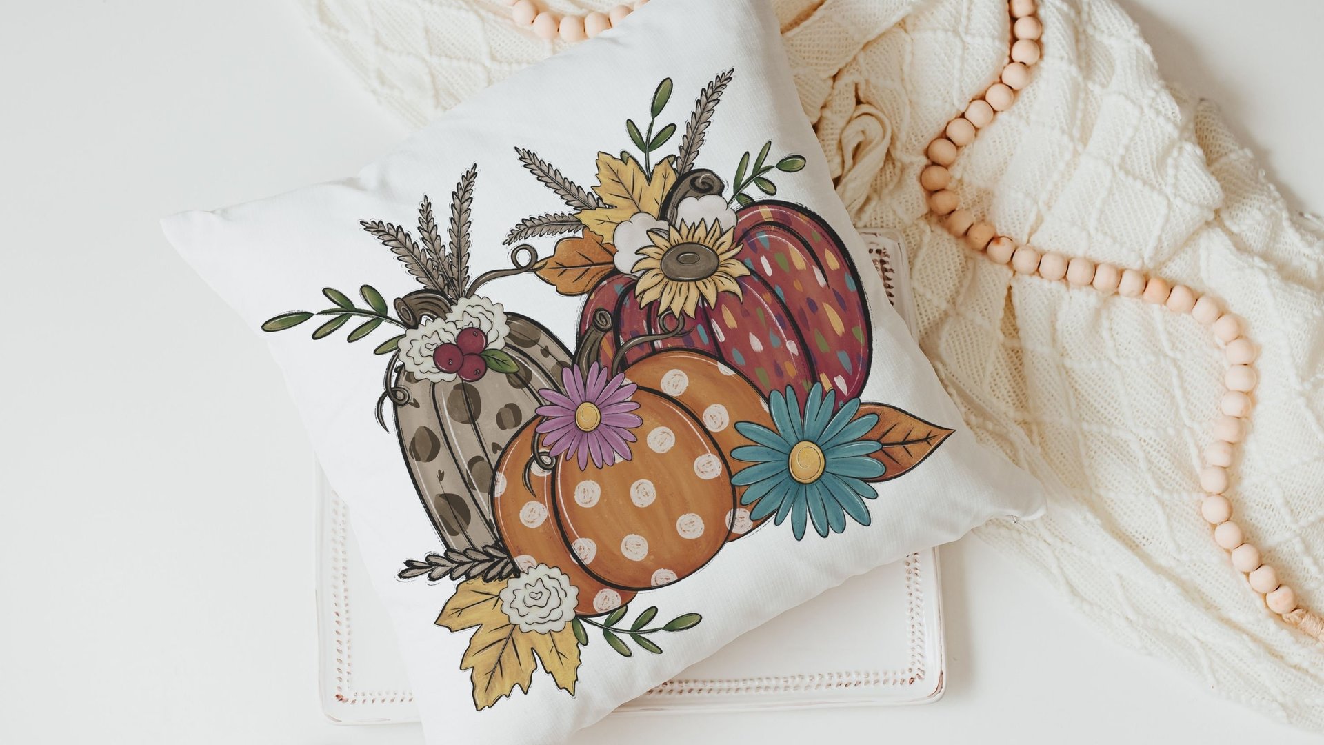 Leopard print pumpkin throw pillow 