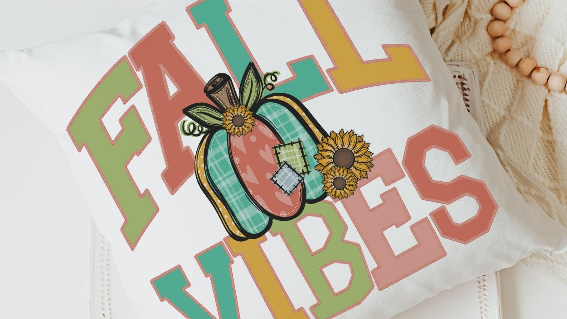 fall vibes fall throw pillow for bedroom, patchwork pumpkin decor, sunflower gifts for sister, cute pumpkin kitchen towels, autumn decor