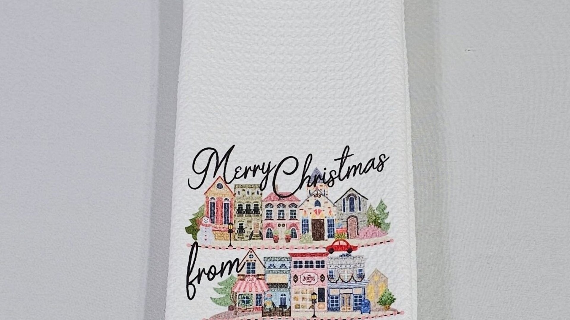 custom city state Christmas housewarming gift set for couple, personalized Christmas village ornament wood, small town Christmas throw