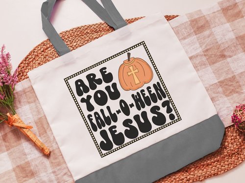 Are you falloween Jesus Halloween tote bag for women, trick or treating tote bag for kid, reusable grocery bag cute gift for sister, October