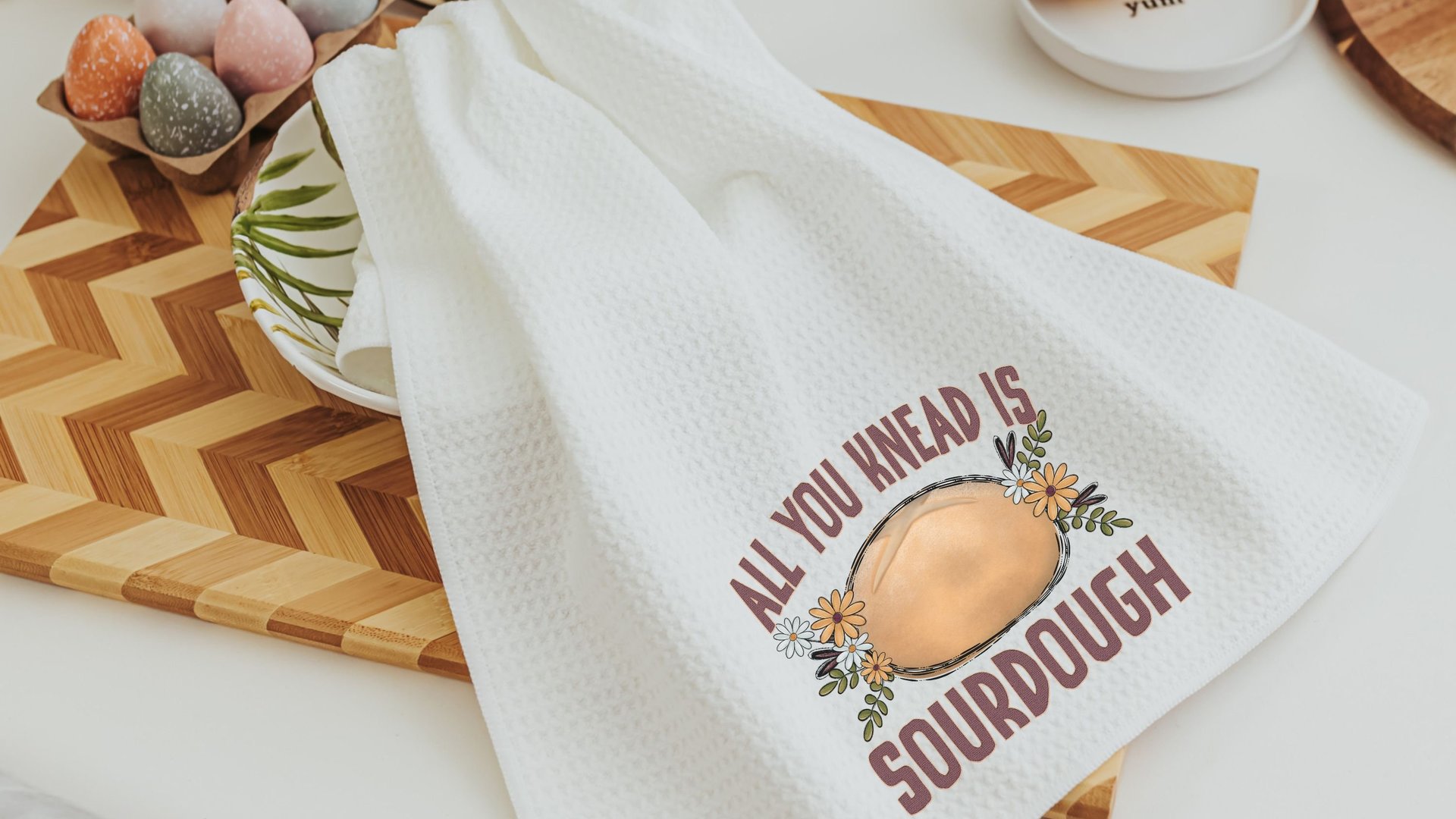 all you knead is sourdough baking kitchen towel cute kitchen decor farmhouse kitchen hand towels, bread baker gifts for her, baking gifts