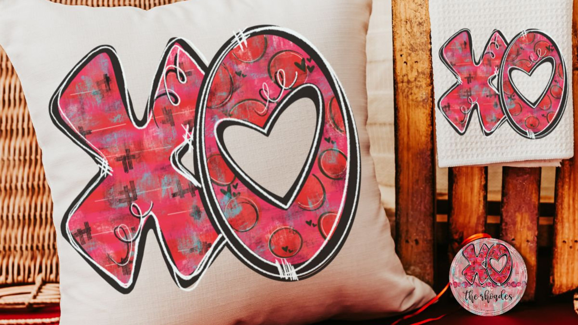 personalized xo Valentines ornaments for small tree, cute Valentines family name ornament 2027, hugs and kisses Valentines gifts for couple