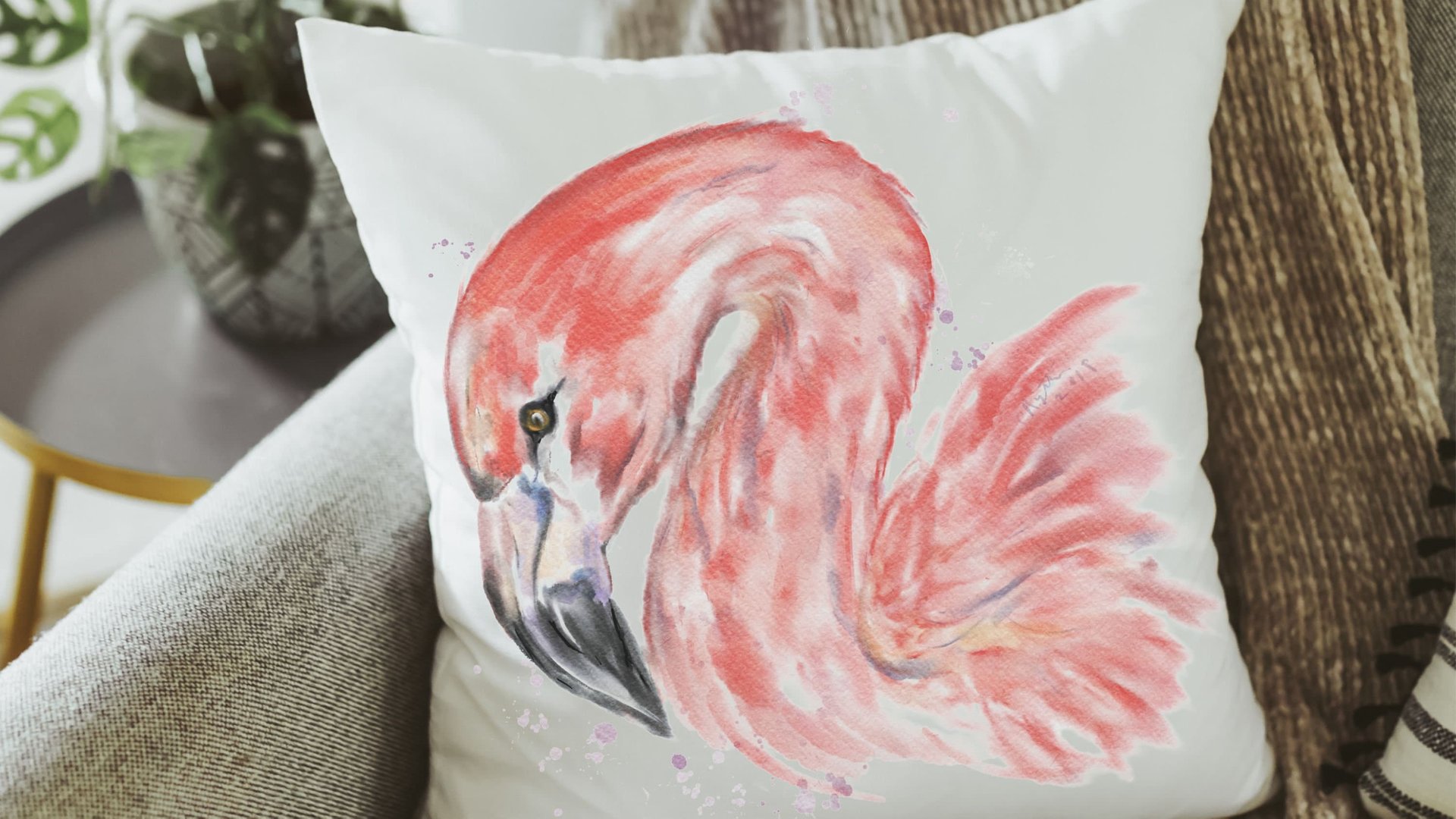 flamingo kitchen towels, new home gift for best friend, flamingo gifts for women, coastal decor beach house gifts for Mom, flamingo decor