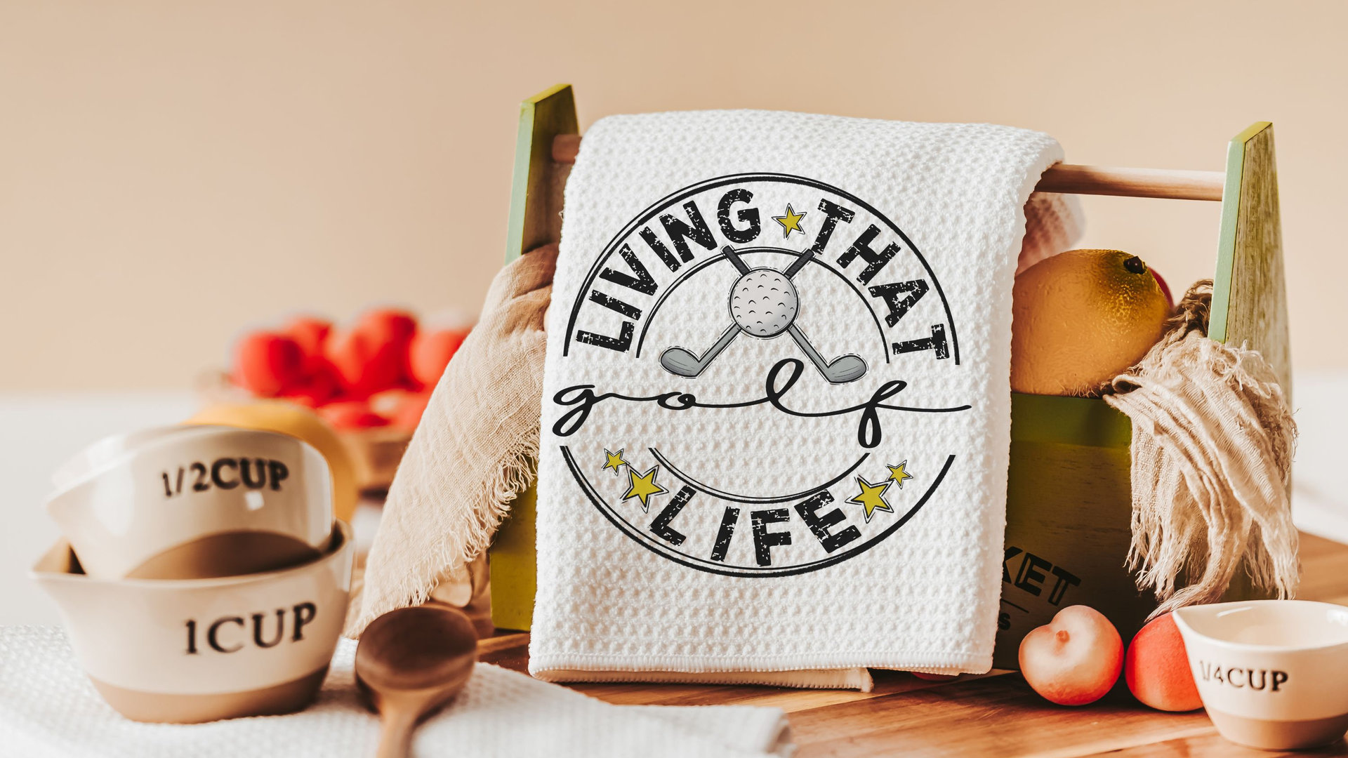 living that sports mom life golf kitchen towels fun golf towels for women, golf gifts for her, lady golfer gifts, golf hand towel, Mothers