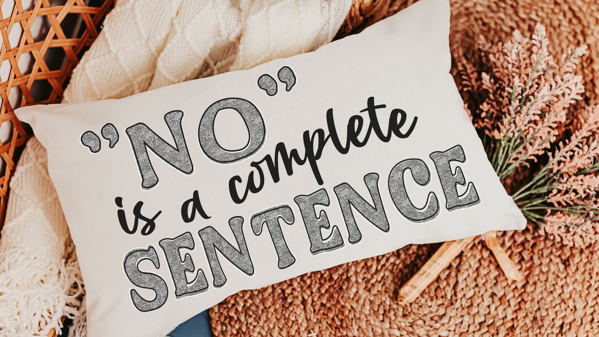 no is a complete sentence funny kitchen towels for women, strong women gifts, sarcastic kitchen hand towels for bathroom, female empowerment