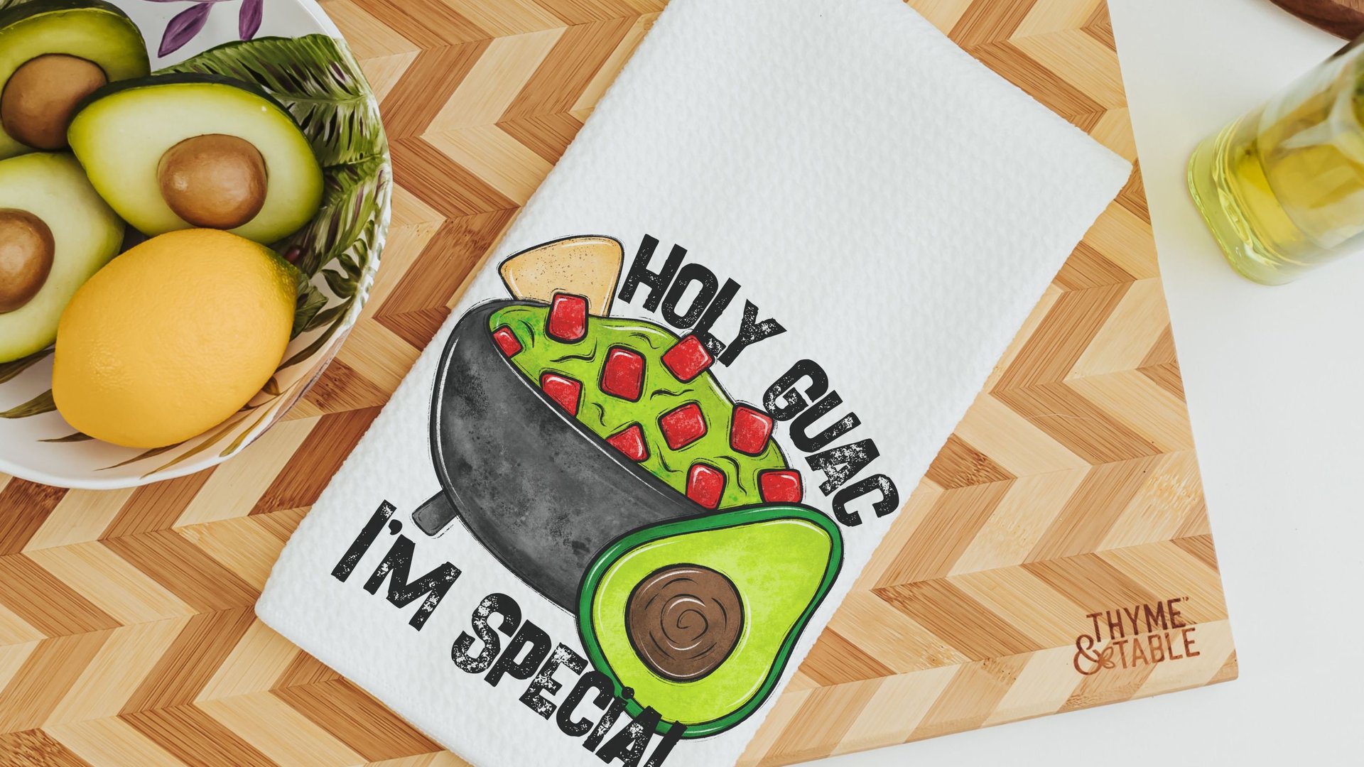 holy guacamole fiesta kitchen towels funny kitchen decor, foodie gift, sassy kitchen dish towels, sarcastic gifts for friends, taco Tuesday