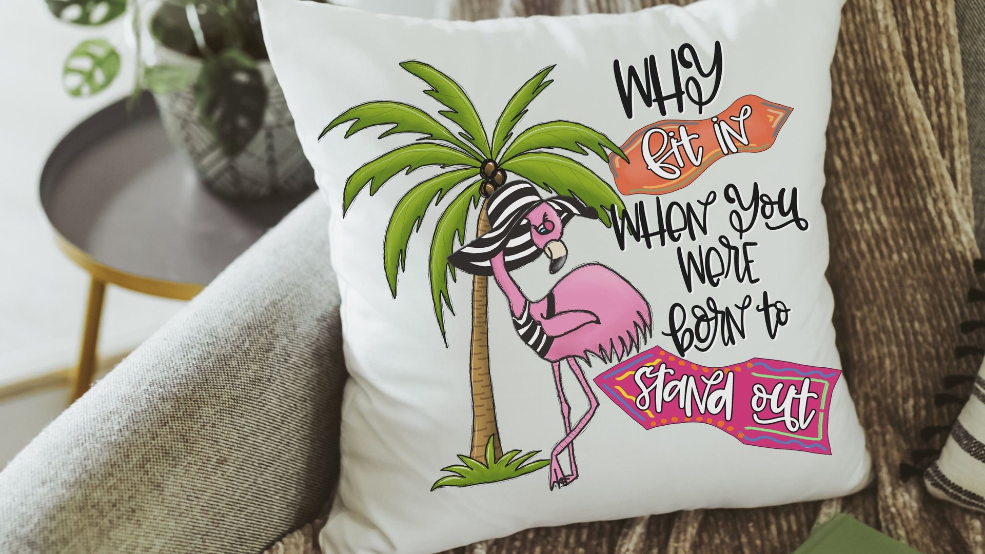 born to stand out flamingo kitchen towel for every season, inspirational hand towels for bathroom beach Christmas gifts for beach lovers