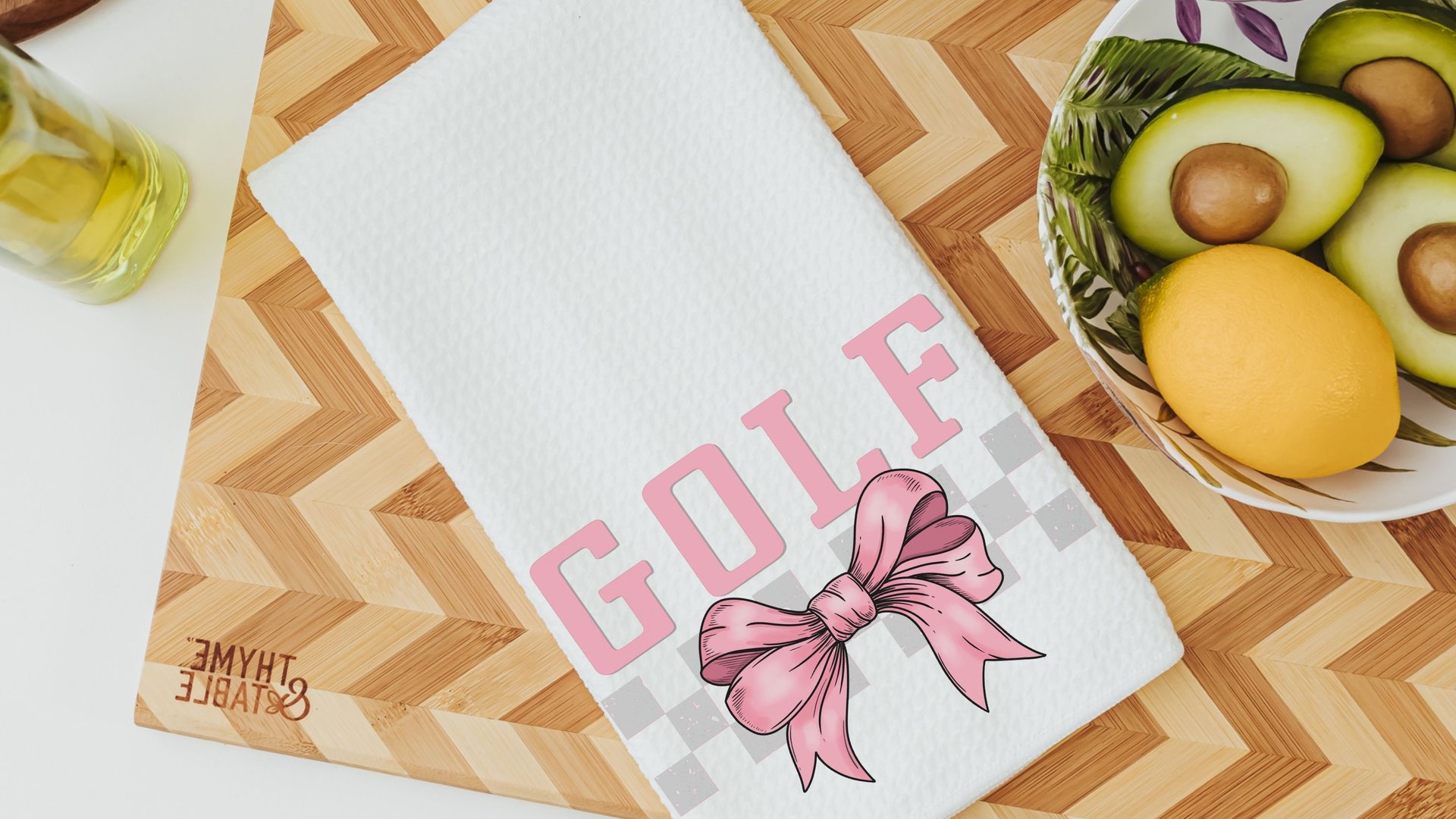 pink bow golf towels for women, golf mom era coquette hand towels for sports, lady golfer towel, golfing gifts for girls, cute golf gifts