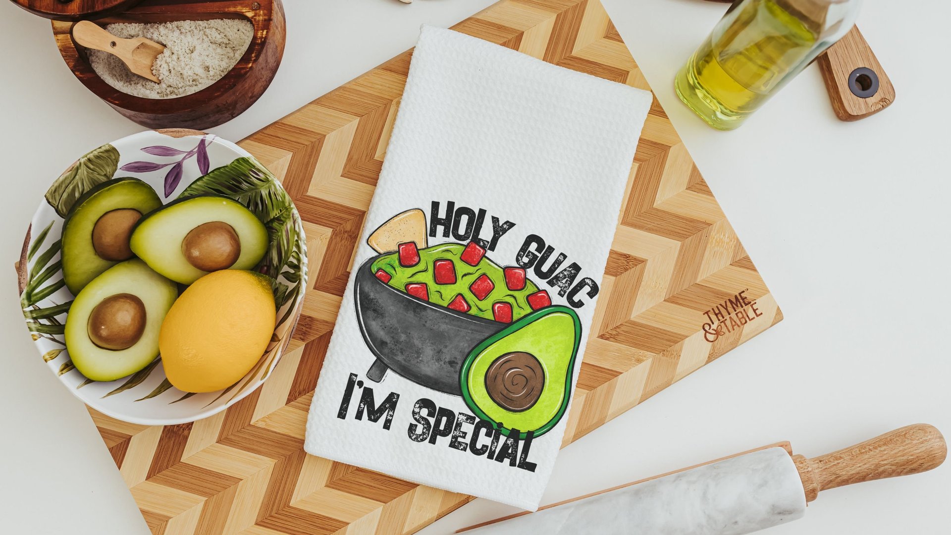 holy guacamole fiesta kitchen towels funny kitchen decor, foodie gift, sassy kitchen dish towels, sarcastic gifts for friends, taco Tuesday