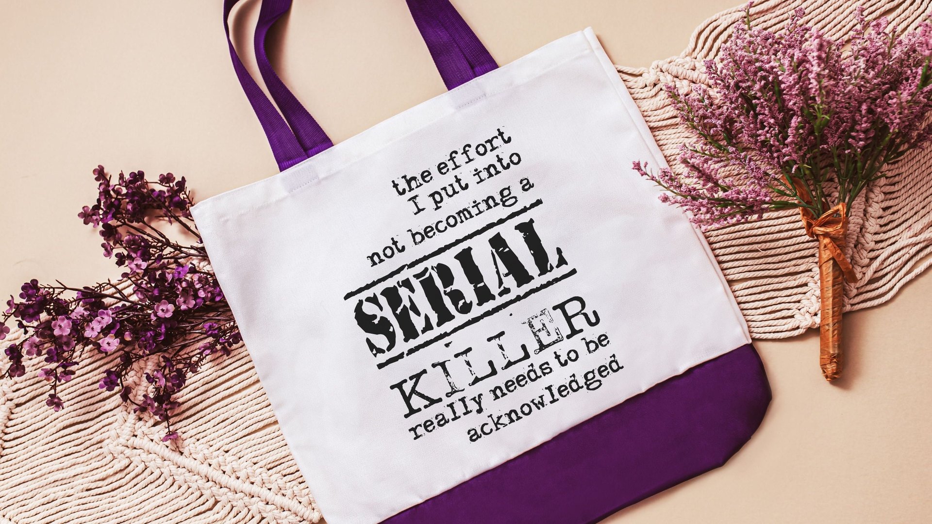 the effort I put into not serial killers tote bags, reusable shopping bag, true crime Christmas gifts for best friend, secret Santa gifts