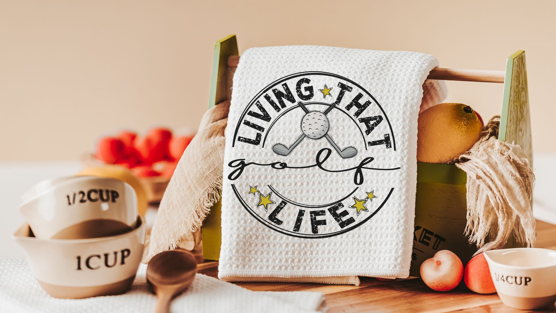 golf life golf towels for Dad, father in law fathers day gift for step dad, funny golf gifts for men, vacation home decor, golfer gifts for