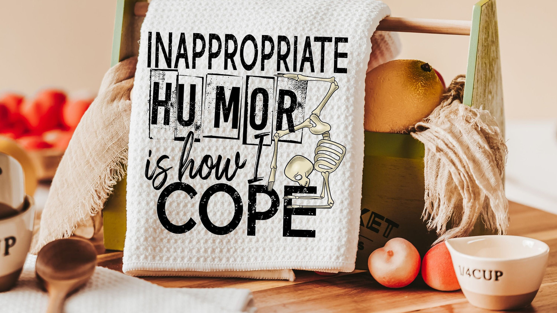 inappropriate kitchen towels funny kitchen decor, dark humor gag gifts for men, sassy kitchen dish towels, sarcastic gifts for friends, best