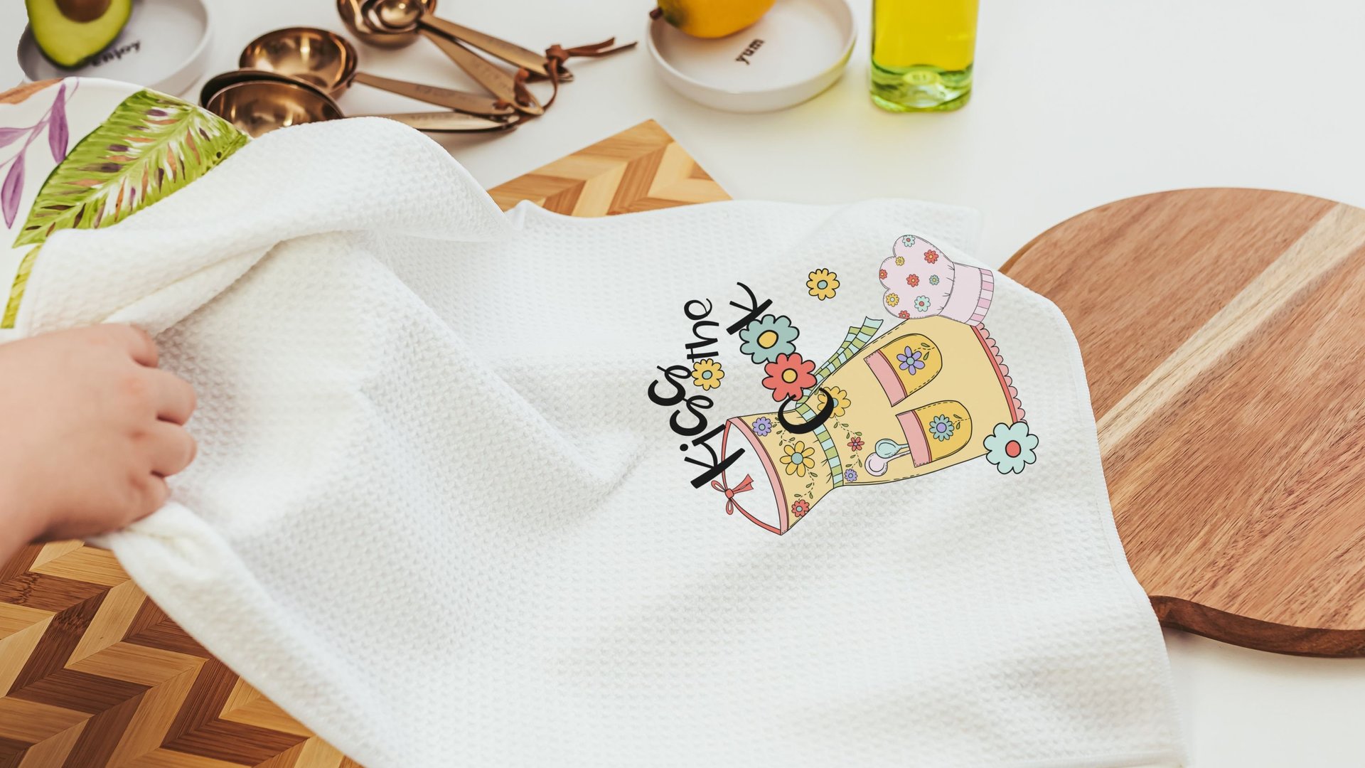 personalized moms kitchen towel for cooking party favors, custom name hand towel for gifting, baker gifts for her, home decor gift for women