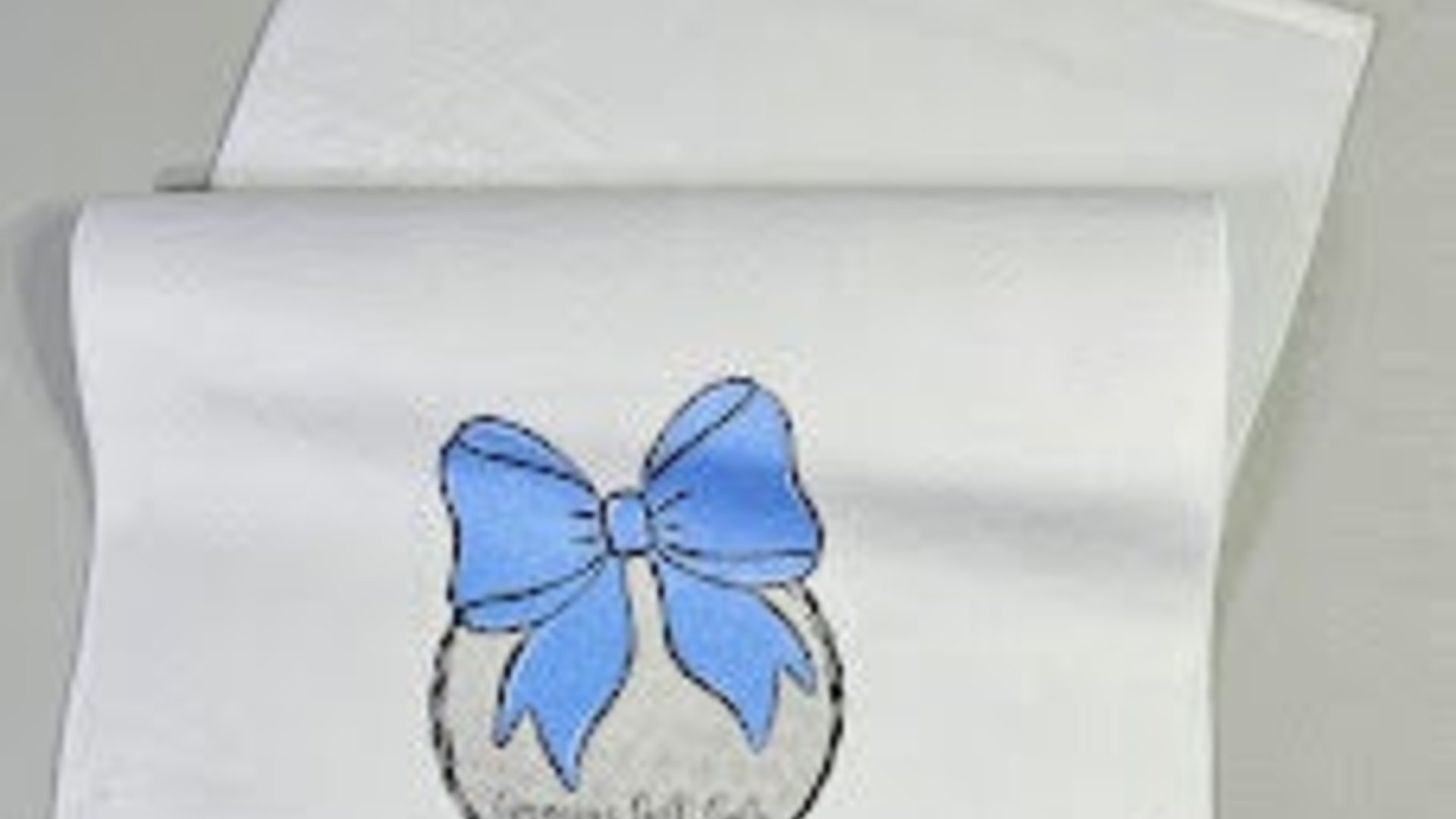 personalized golf towel with grommet, blue coquette bow golf bag towel for women, cute golf gifts for her, lady golfer gifts, ball towel