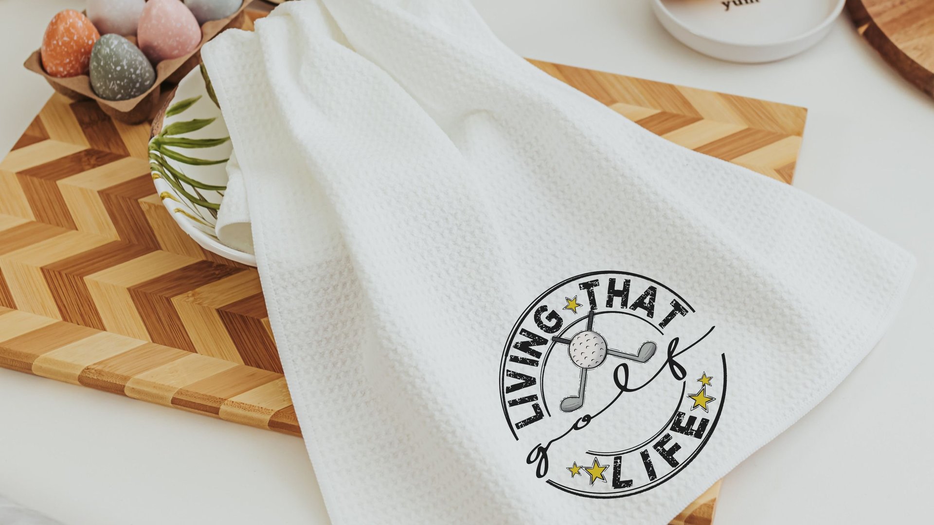 golf life golf towels for Dad, father in law fathers day gift for step dad, funny golf gifts for men, vacation home decor, golfer gifts for