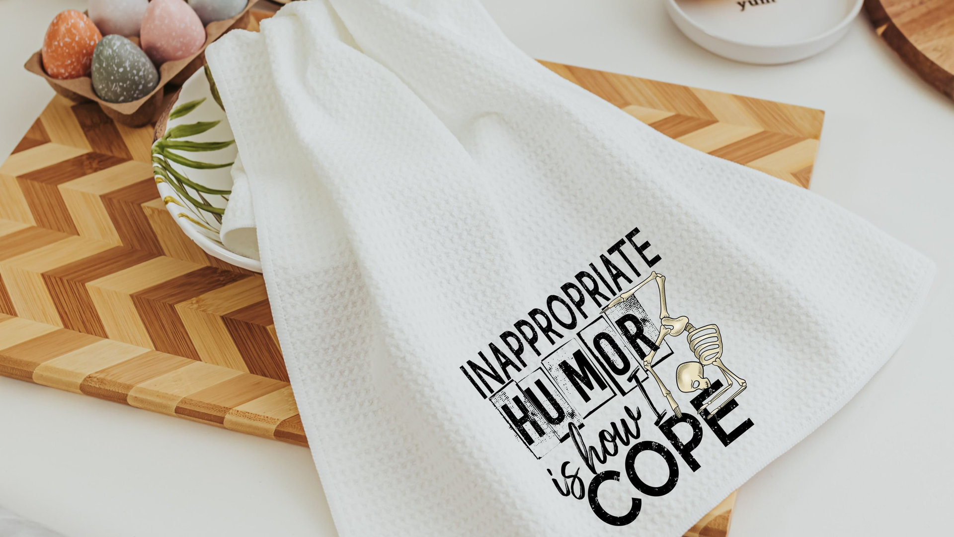 inappropriate kitchen towels funny kitchen decor, dark humor gag gifts for men, sassy kitchen dish towels, sarcastic gifts for friends, best