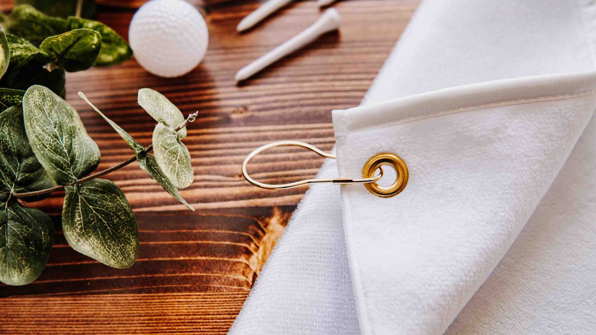 girly golf towel with grommet, colorful golf ball towel, cheery words cute golf bag accessories, lady golf gifts for her, golfer gifts for