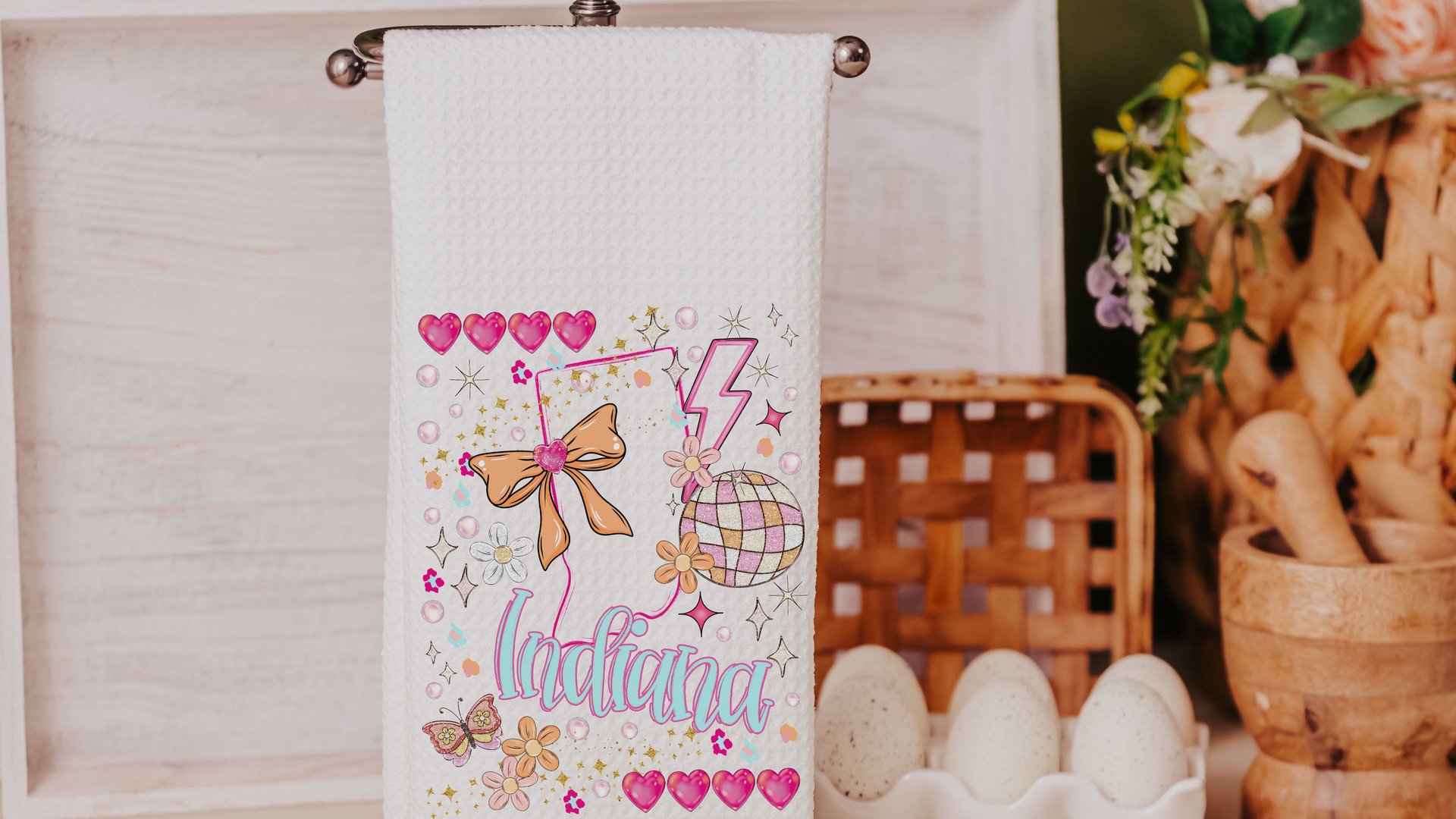 custom state throw pillow for bed, Indiana gifts, preppy stuff for teens, coquette room decor, college dorm gifts for girls, pink preppy