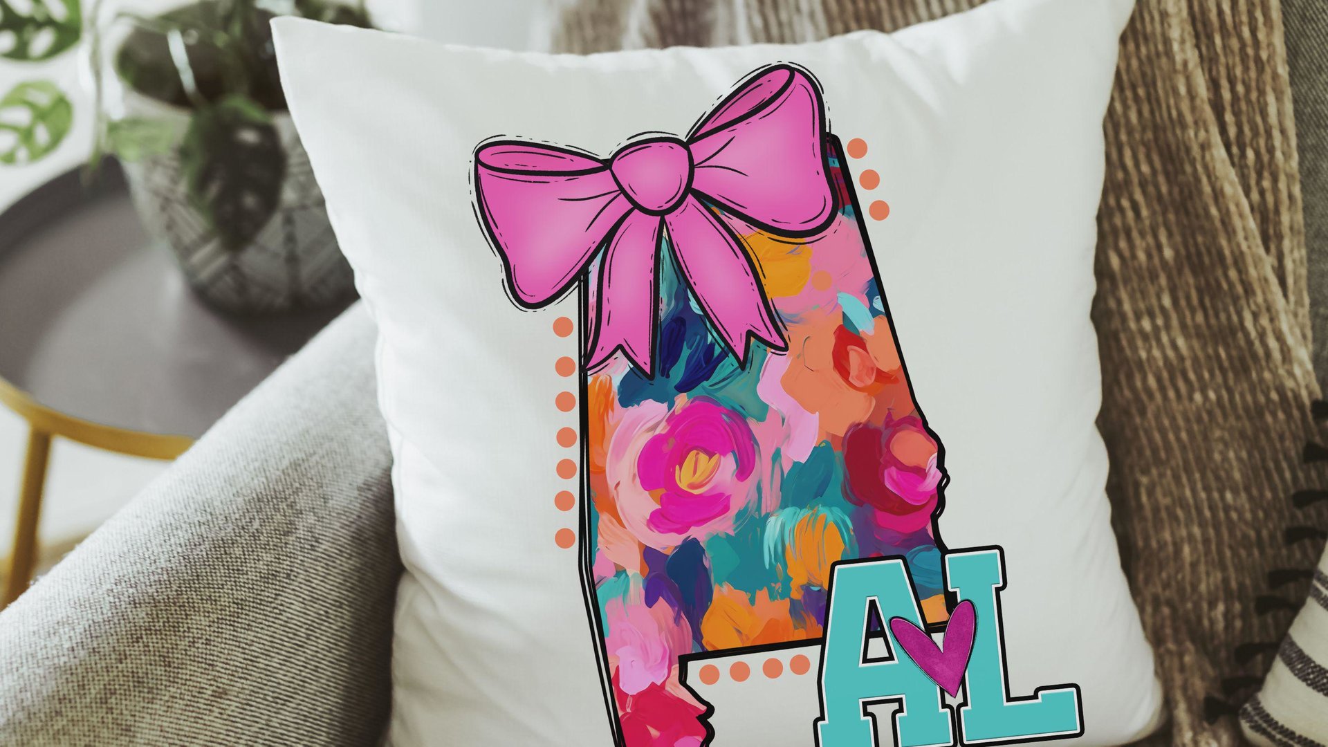 Kansas throw pillows for couch trendy dorm decor for college girls, pink coquette bow kitchen towels for gifts, first apartment gift set for