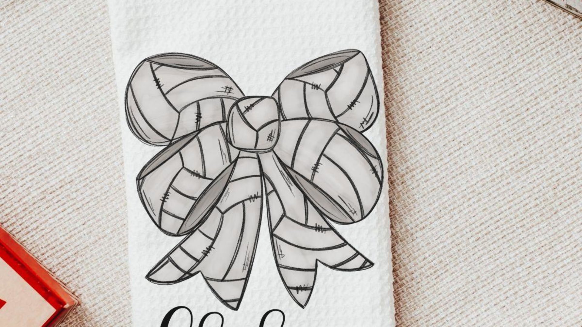 personalized volleyball coquette Christmas ornament with name, cute volleyball gifts for teenage girls, volleyball car charms rear view