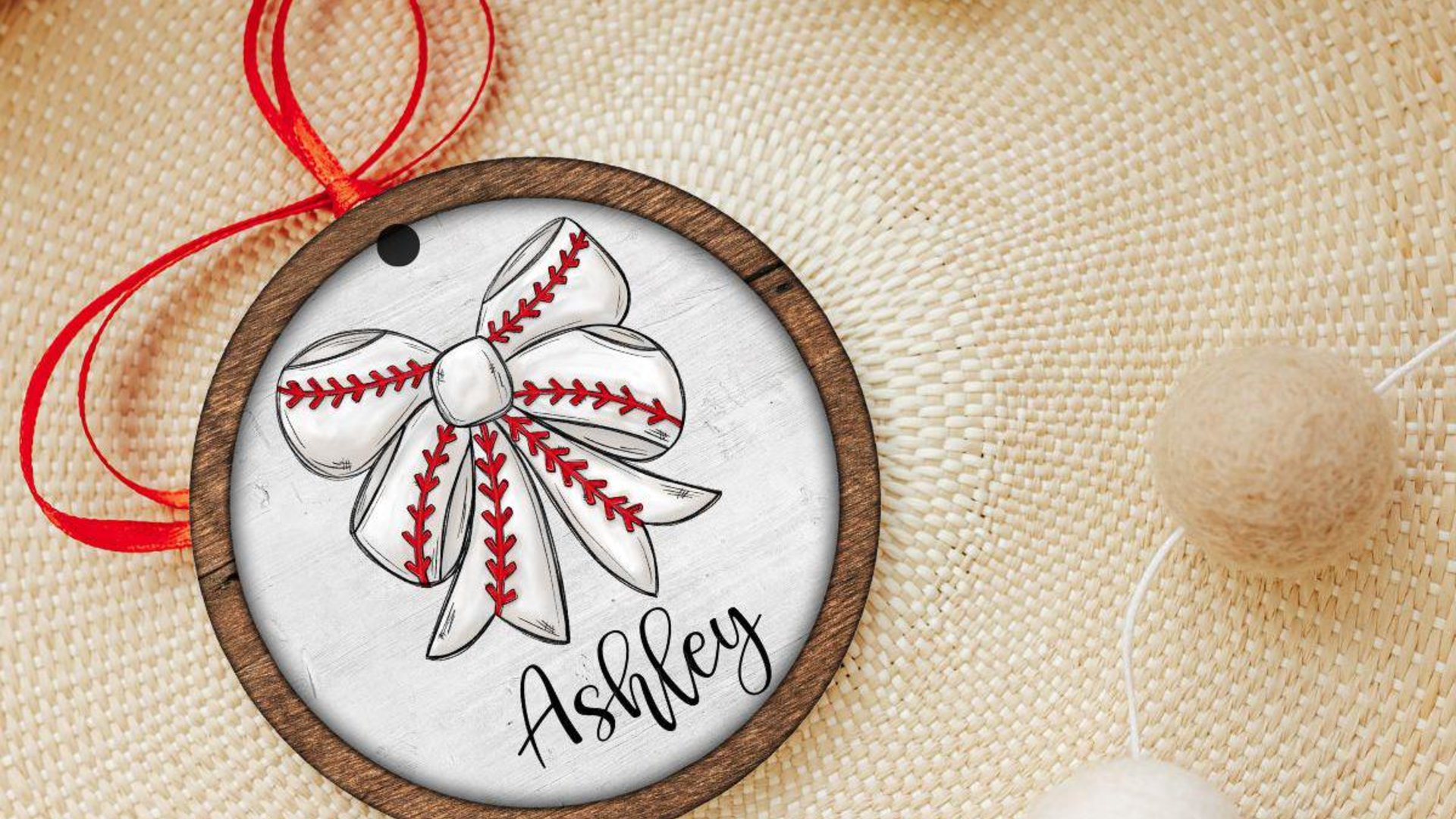 personalized baseball coquette kitchen towels with name, girly baseball bathroom decor, baseball mom gifts, baseball sister rally towel